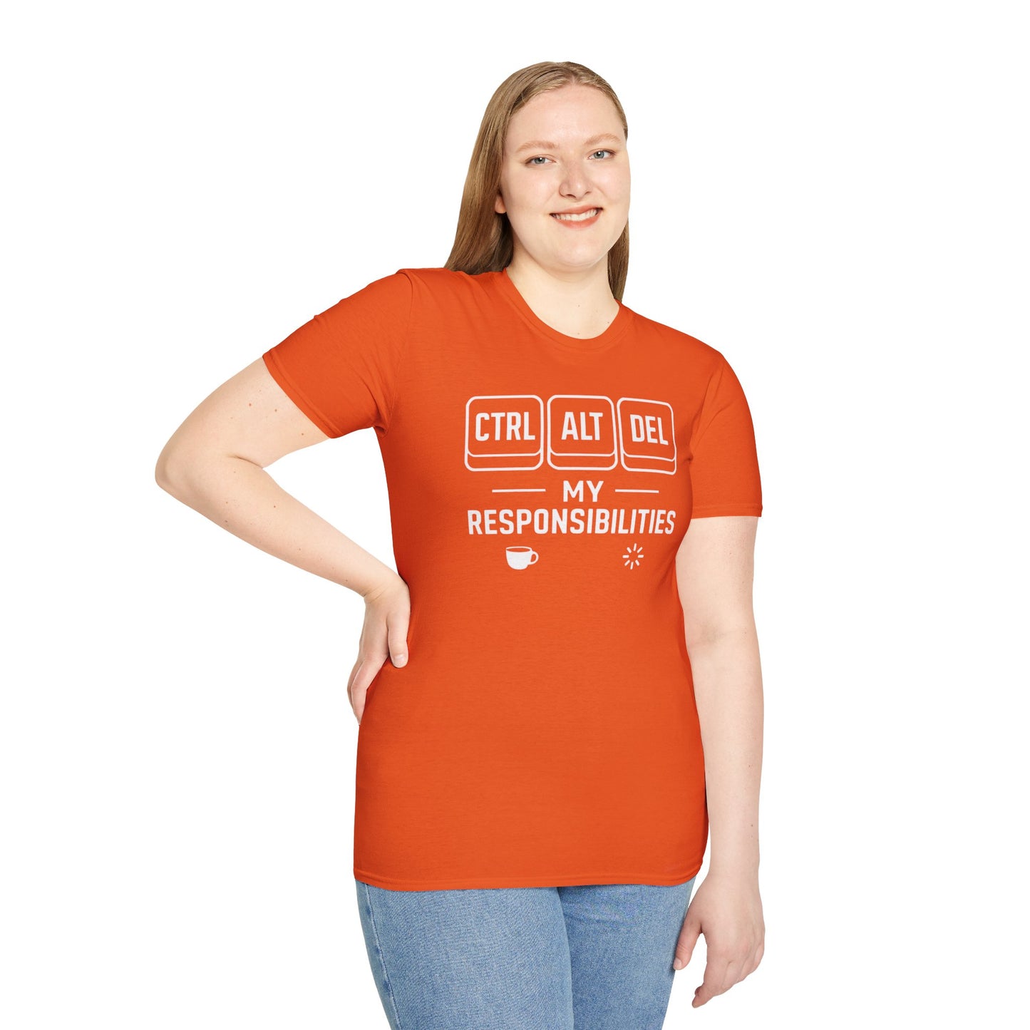 Funny Programmer Shirt, Ctrl Alt Del My Responsibilities Tee, Tech Humor Shirt, Geek Gift, Computer Nerd Unisex Tee