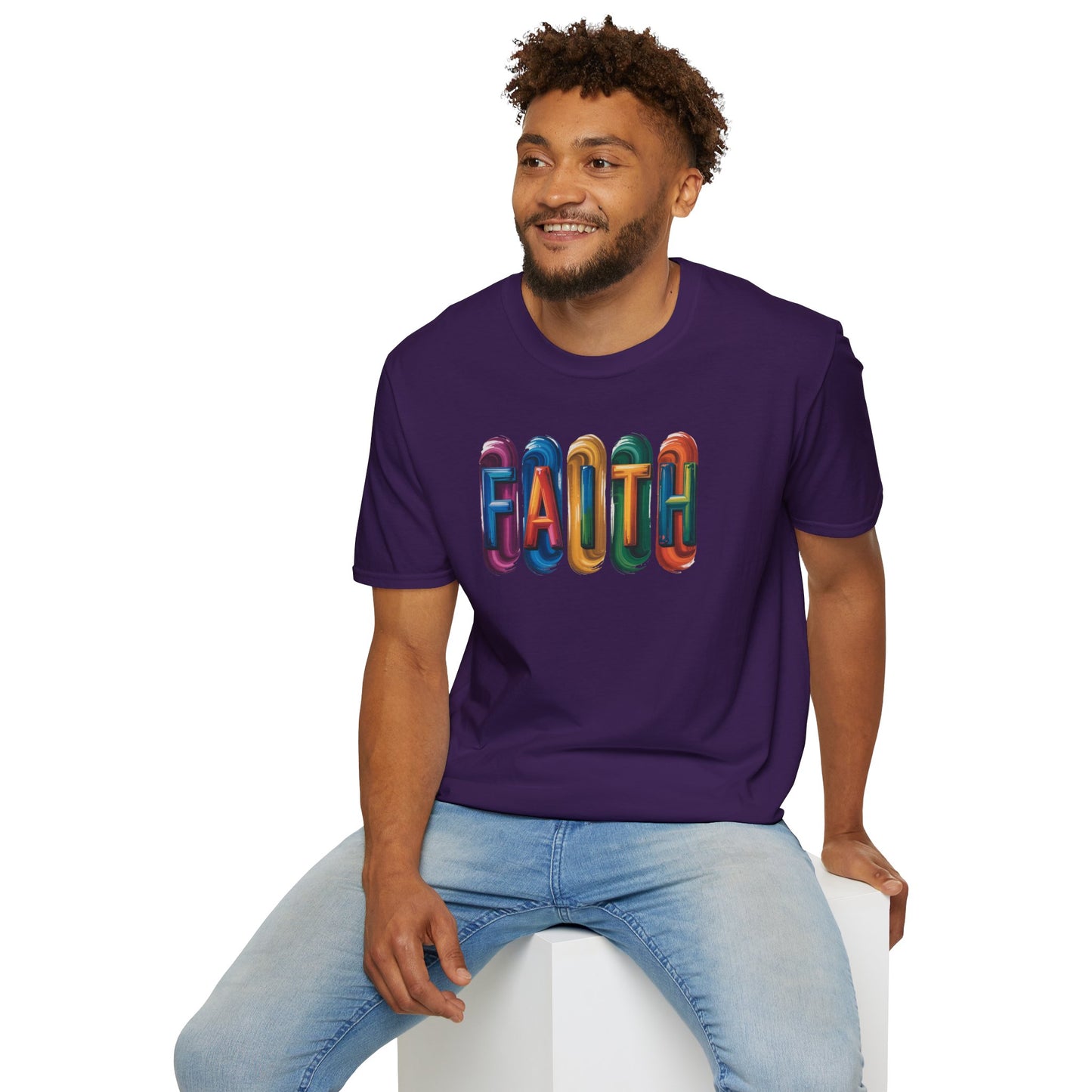 FAITH T-Shirt – Inspirational Christian Shirt for Men & Women, Colorful Faith Graphic Tee, Motivational Religious Apparel