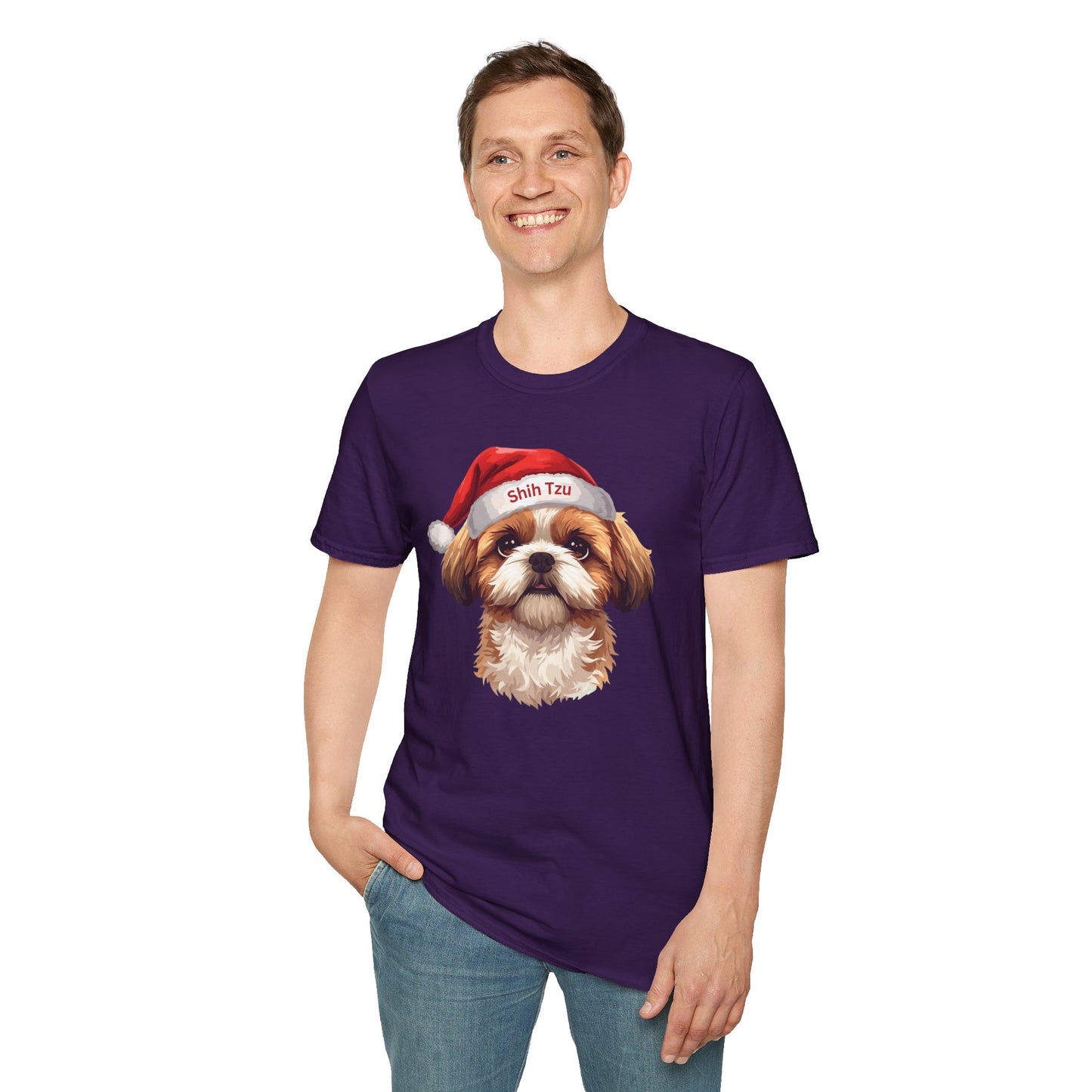 Shih Tzu Dog Portrait Shirt – Shih Tzu Dog Lover Gift, Cute Dog Mom Tee, Dog Dad Shirt, Pet Breed Apparel