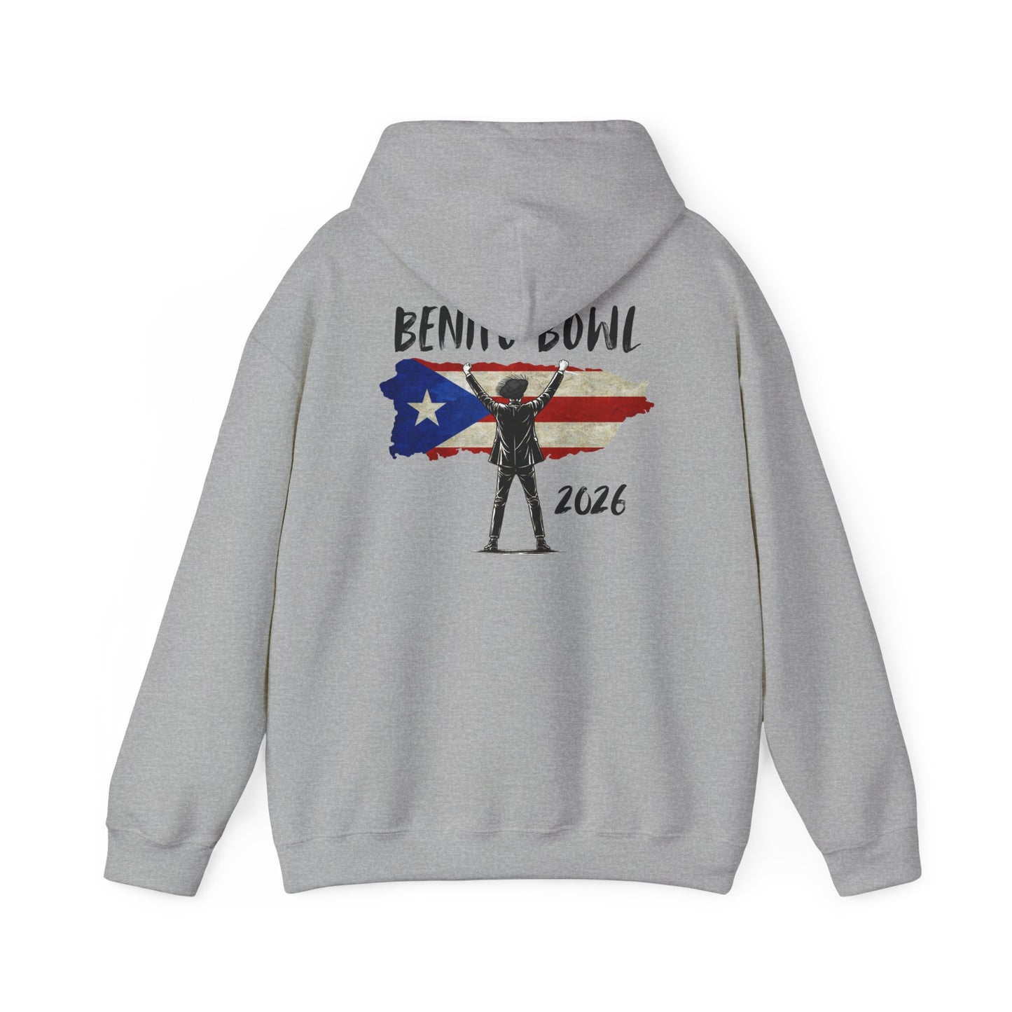 Benito Bowl PR Flag 2026 Hoodie, Benito Bowl XL, Football Fan Gift, Puerto Rico Boricua Heritage Culture Pride Hoodie