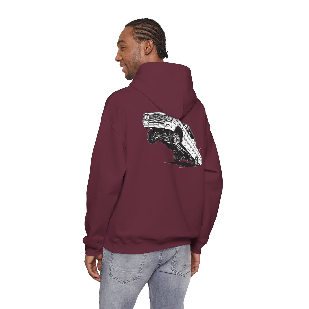 Classic Car Hoodie, Lowrider Car Hoodie, Vintage Auto Hoodie, Car Enthusiast Sweatshirt, Unisex Automotive Hoodie