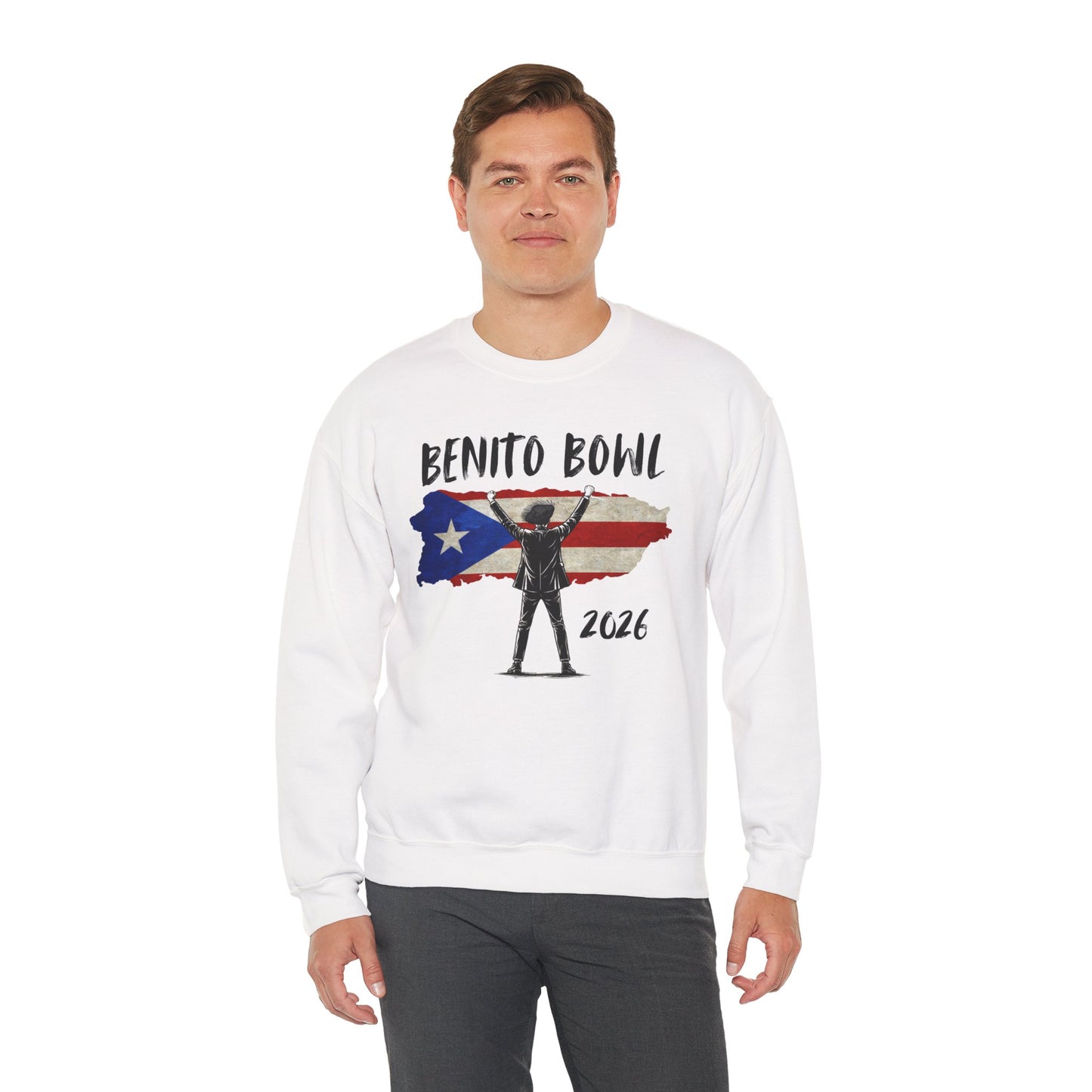 Benito Bowl 2026 PR Flag Sweatshirt, Benito Bowl, Football Fan Gift, Puerto Rico Boricua Heritage Culture Pride sweatshirt