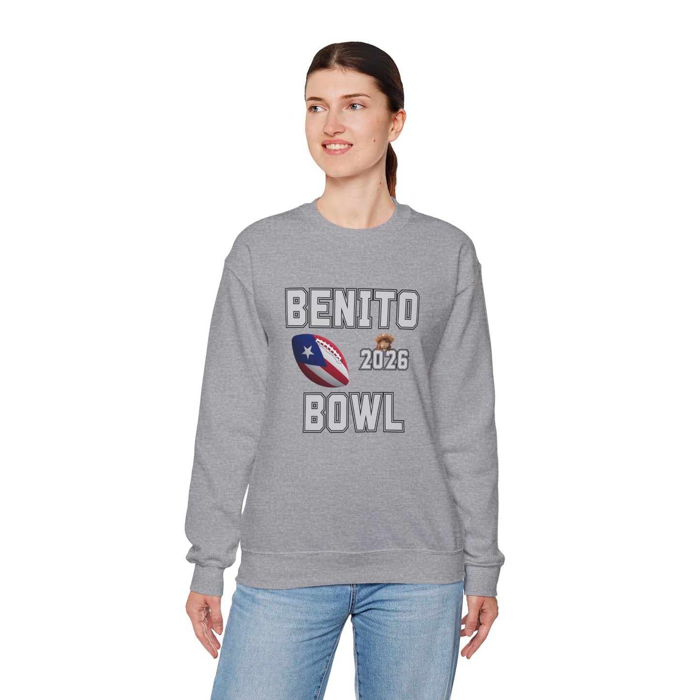 Benito Bowl Halftime 2026 Sweatshirt, Benito Bowl Shirt, Football Fan Gift, Puerto Rico Heritage Sweatshirt, Boriqua Pride Gift