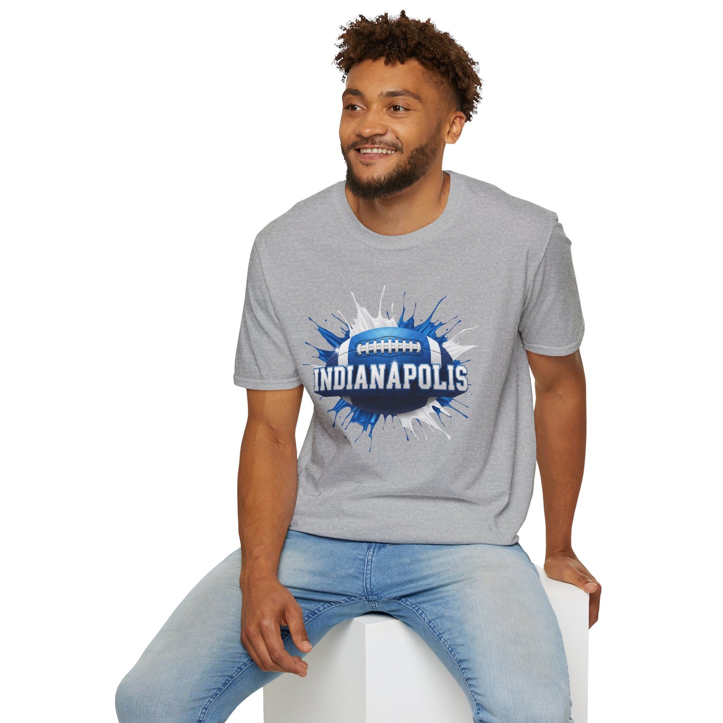 Indianapolis Football Unisex T-Shirt, Indianapolis Team Tee, Football Gift for Indianapolis Fans, Game Day Shirt, Sports Fan Apparel Tee