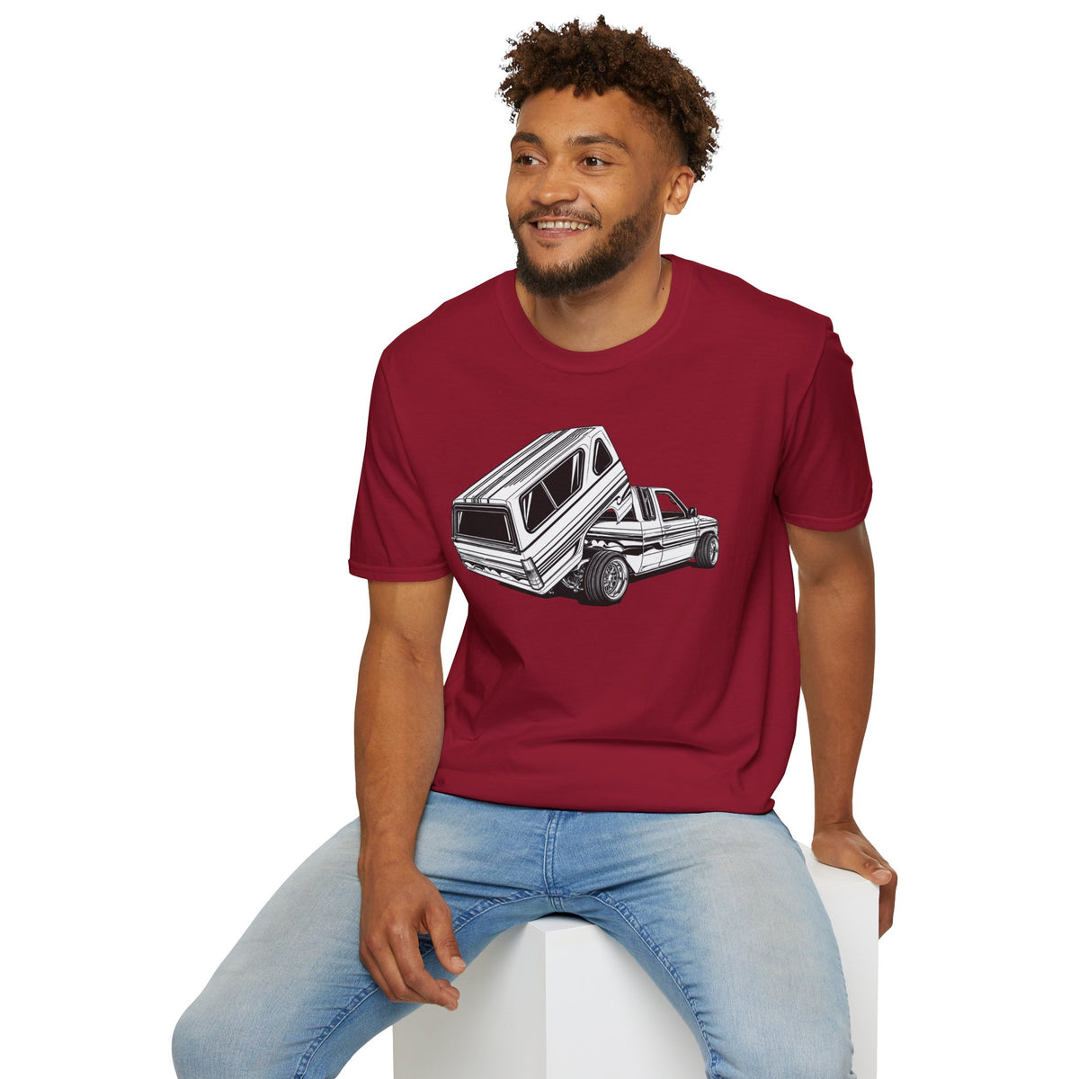 Mini Truck Lowrider Shirt, Lowrider Bed Dancer Truck T-Shirt, Custom Lowered Truck Tee, Car Enthusiast Gift