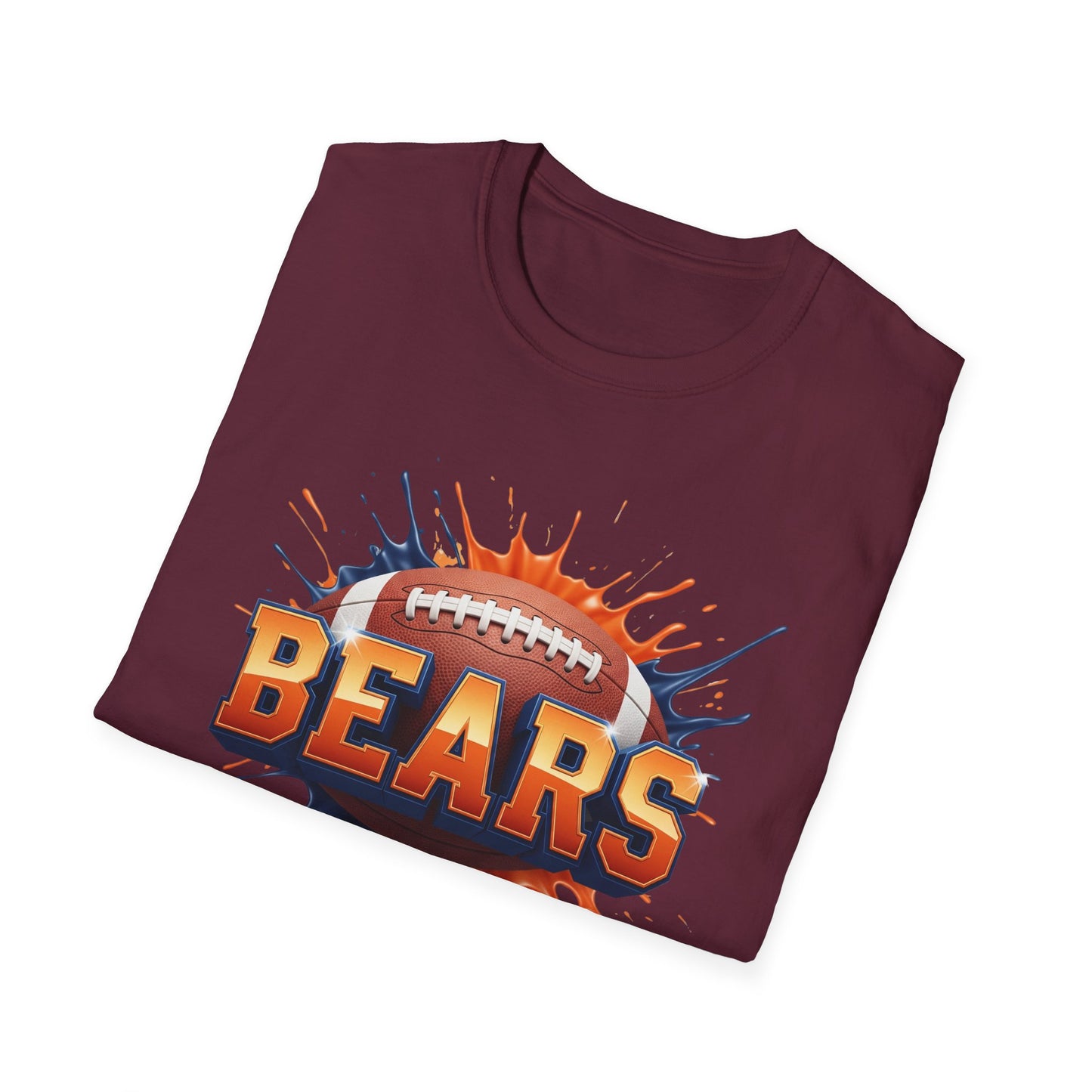 Chicago Football Unisex T-Shirt, Chicago Team Tee, Football Gift for Chicago Fans, Game Day Shirt, Sports Fan Apparel, Football Tee