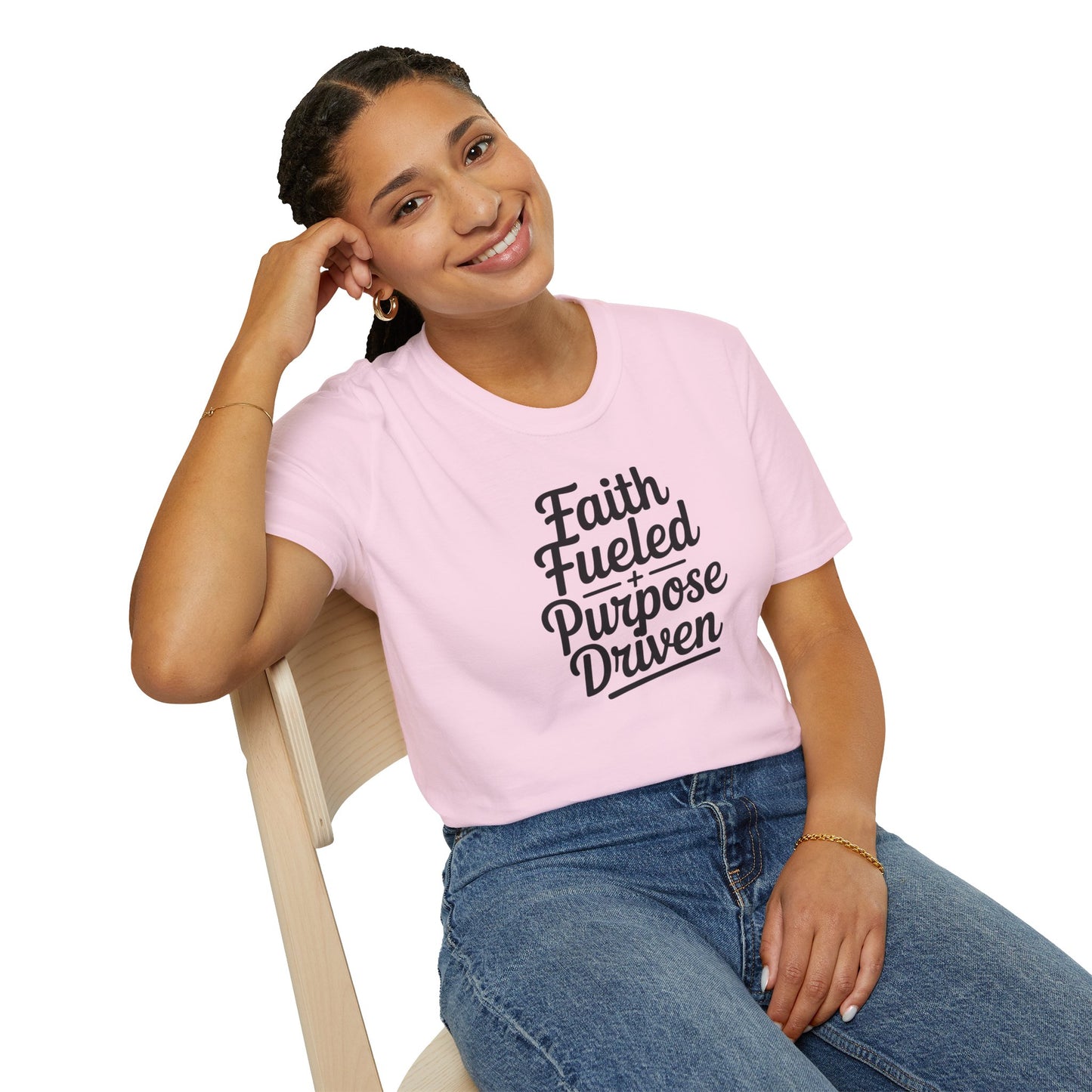 Faith Fueled Purpose Driven T-Shirt – Inspirational Christian Shirt, Motivational Faith Tee for Women & Men