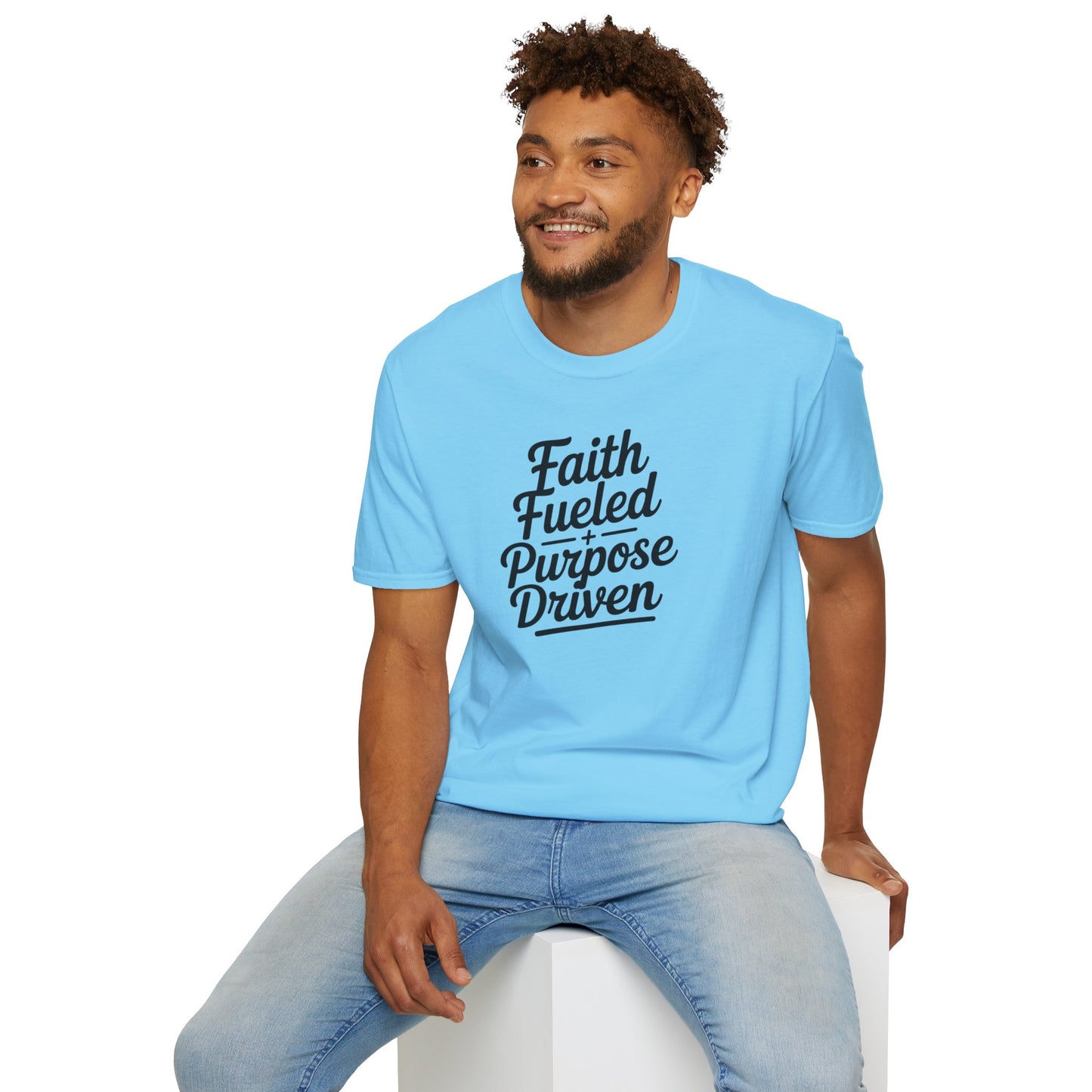 Faith Fueled Purpose Driven T-Shirt – Inspirational Christian Shirt, Motivational Faith Tee for Women & Men