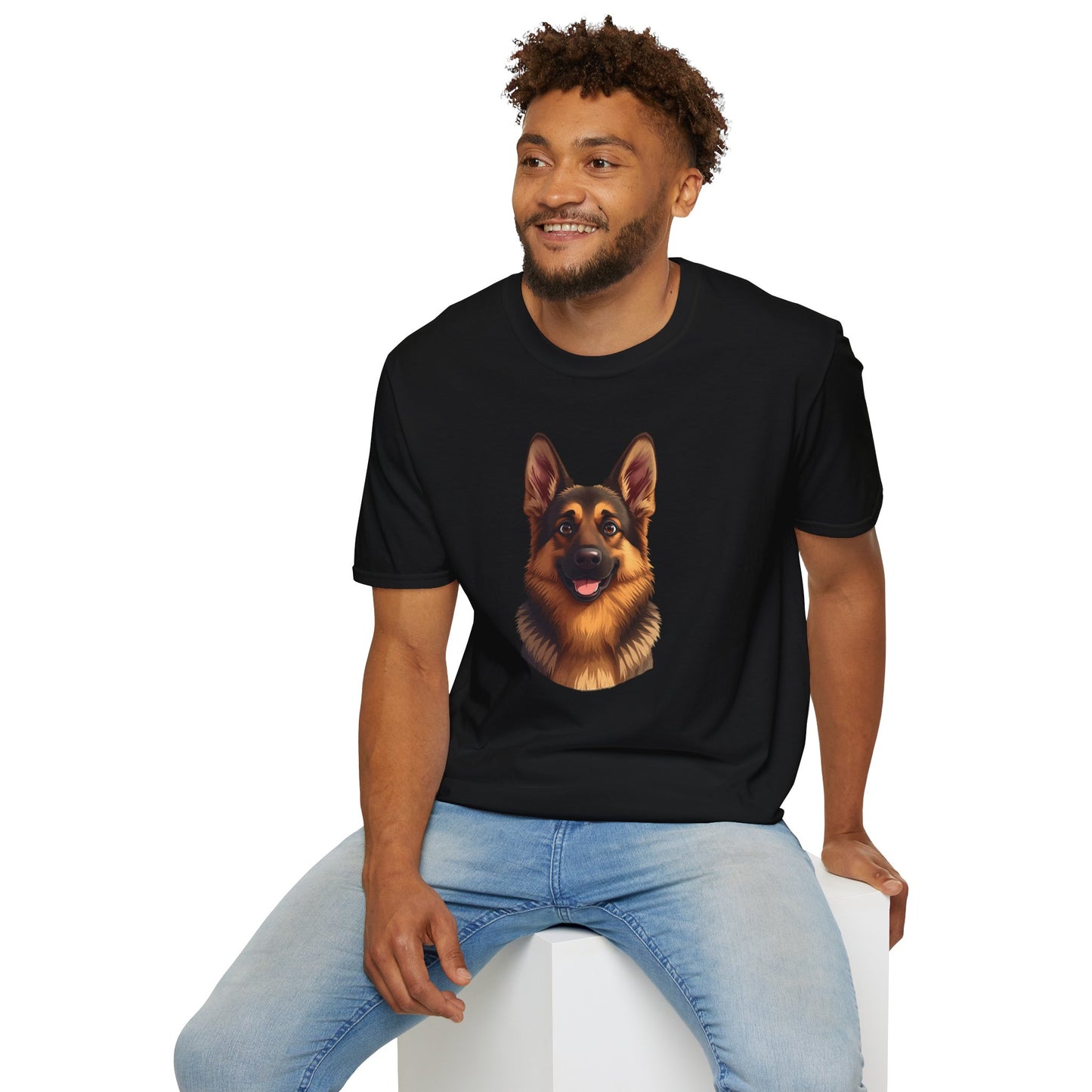 German Shepherd Dog Portrait Shirt – German Shepherd Dog Lover Gift, Cute Dog Mom Tee, Dog Dad Shirt, Pet Breed Apparel