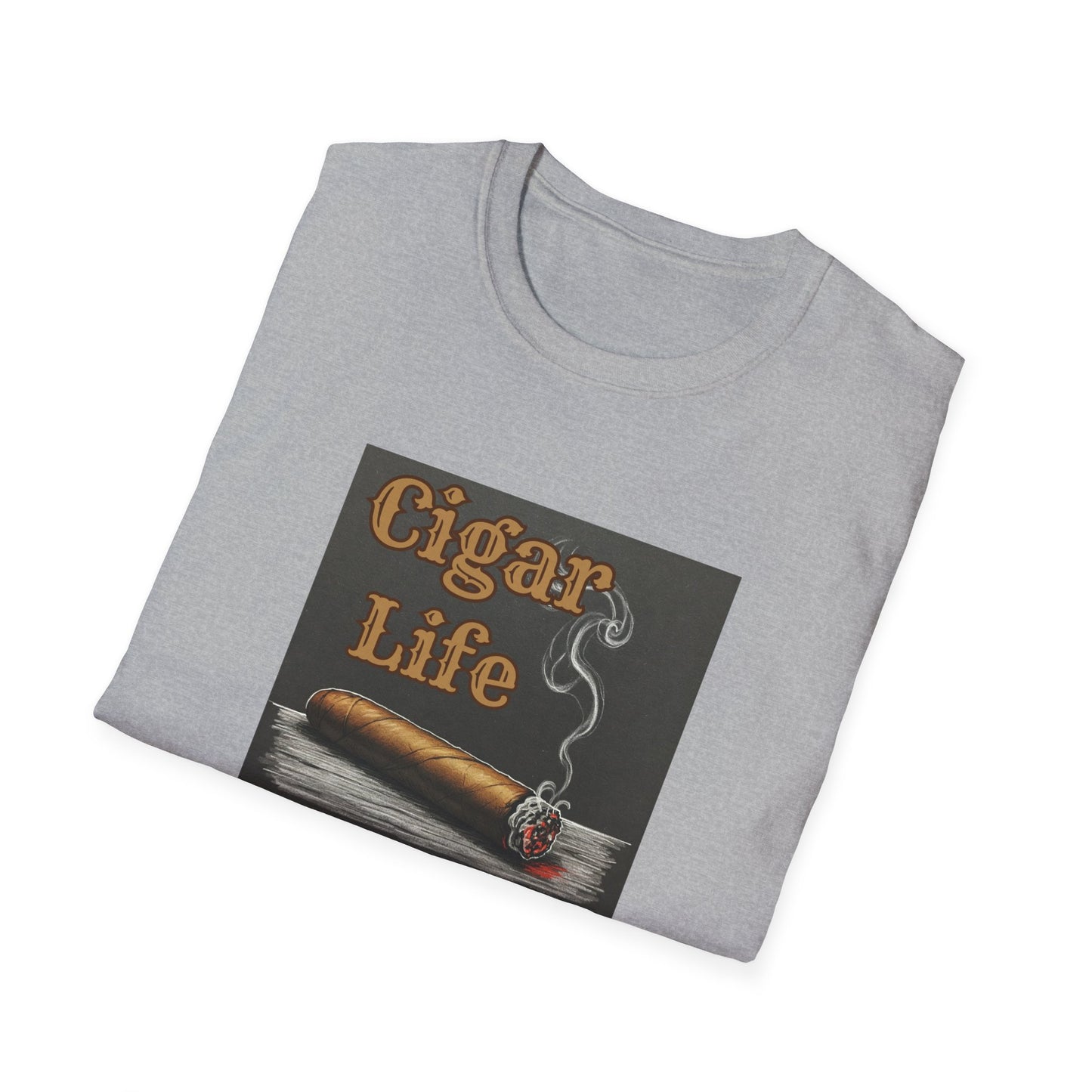 Cigar Life Unisex T-Shirt, BBQ Pool Party Shirt, Fathers Day Gift, Relaxation Leisure, Cigar lover Gift, Grandpa Gift