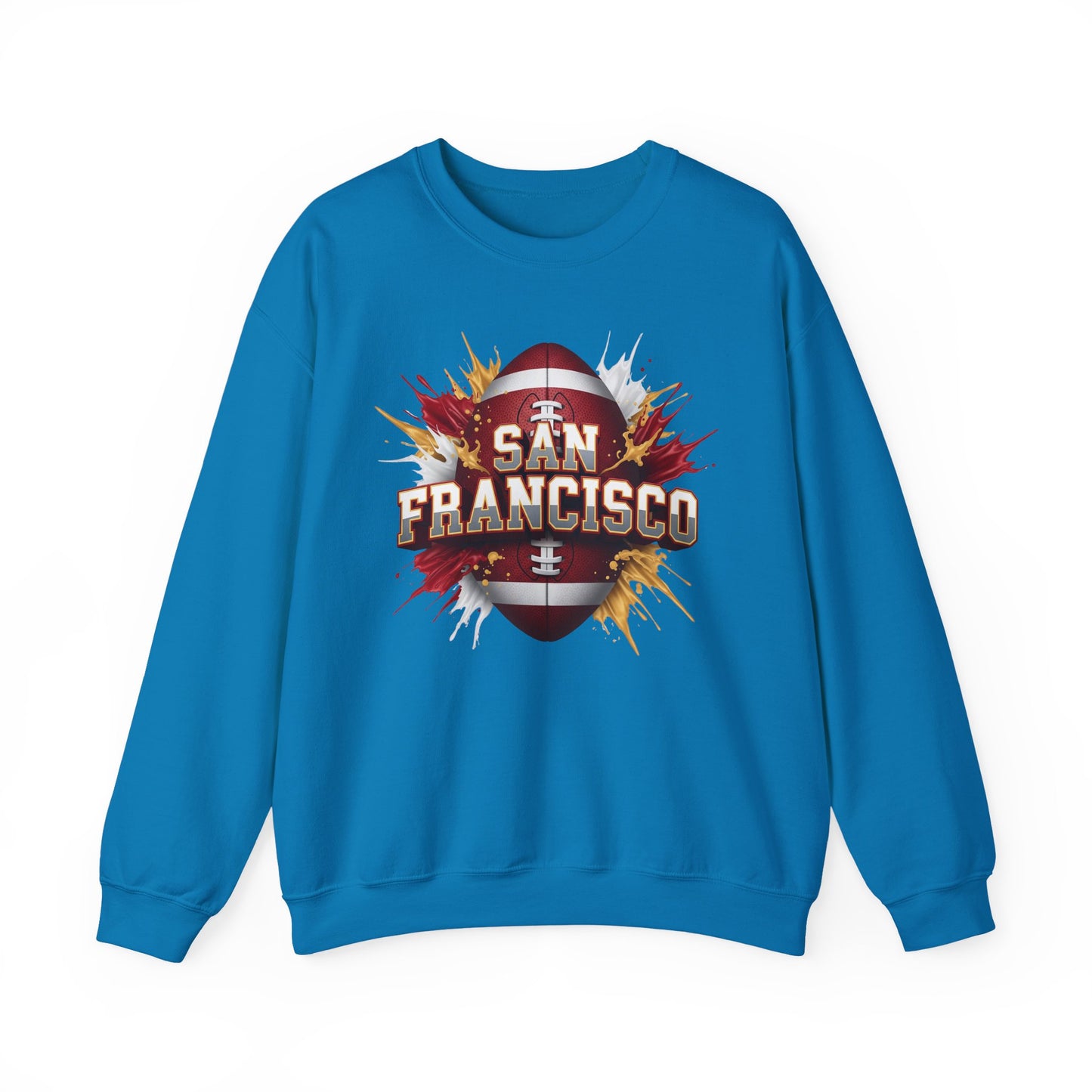 San Francisco Football Sweatshirt, San Francisco Team Sweatshirt, Football Gift for San Fran Fans, Game Day Fan Apparel, Football Fan Gift