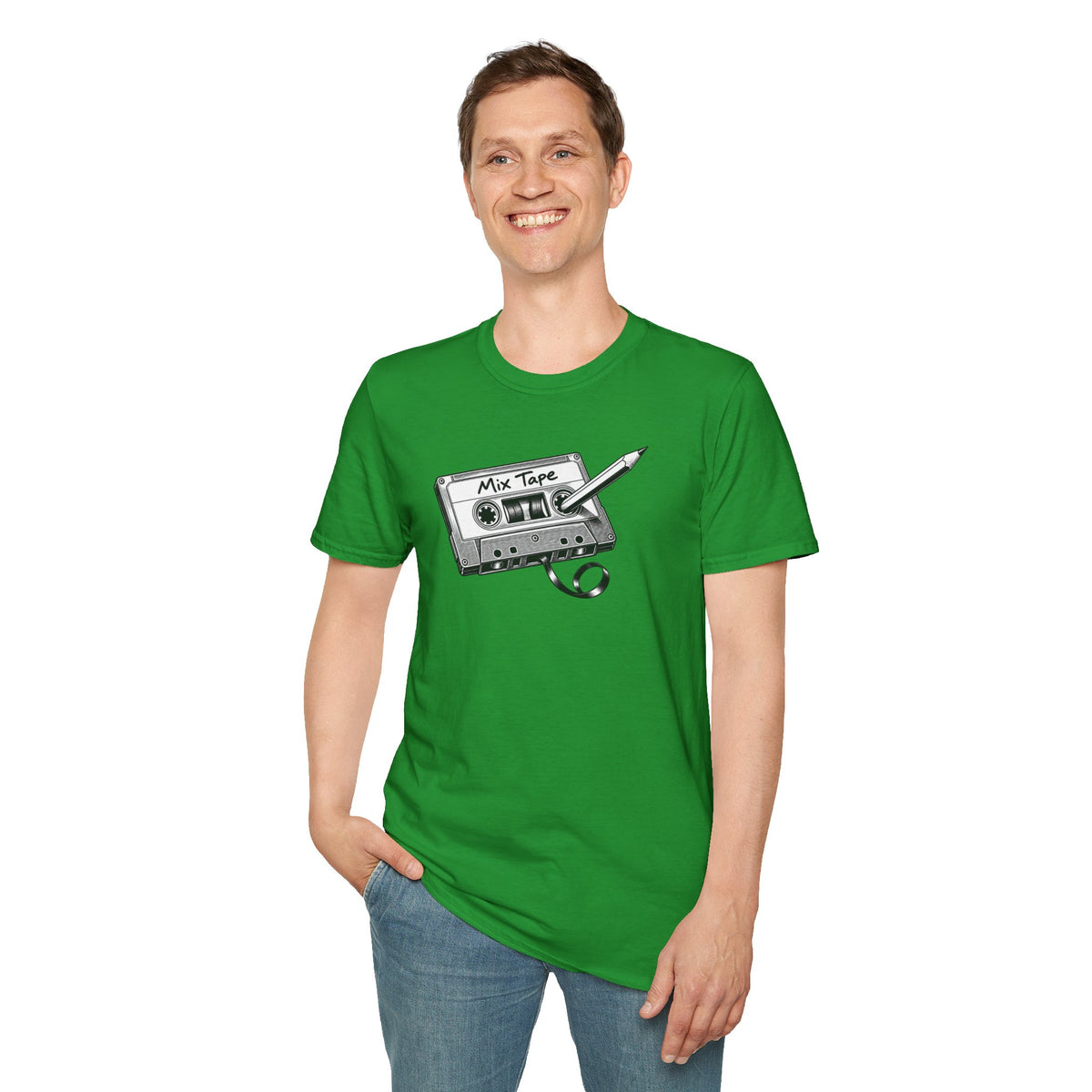 Retro Cassette Shirt, Vintage Music T-Shirt, Analog Audio Tee, Old School Music Lover Gift