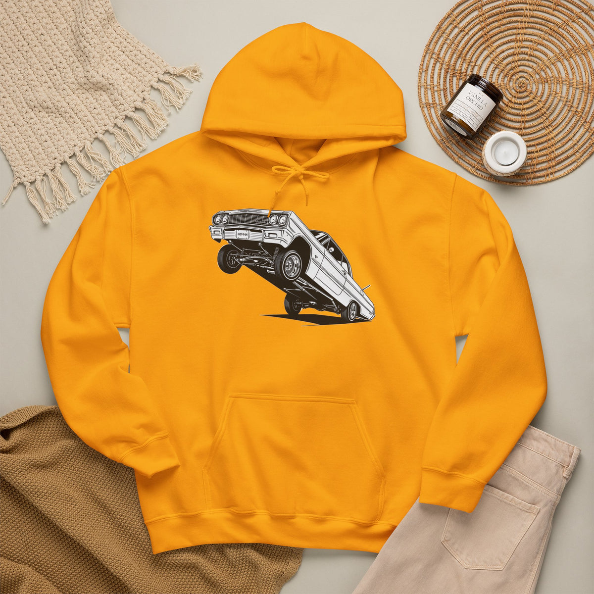 Classic Car Hoodie, Lowrider Car Hoodie, Vintage Auto Hoodie, Car Enthusiast Sweatshirt, Unisex Automotive Hoodie