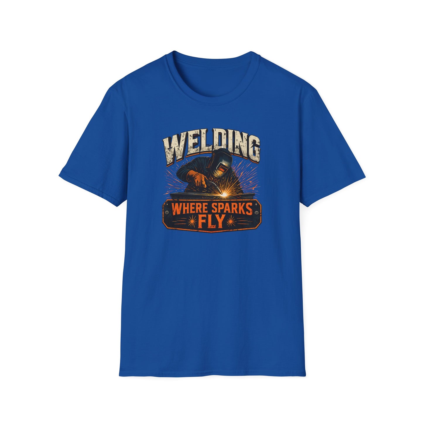 Welding Where Sparks Fly Shirt, Funny Welder T Shirt Gift, Welding Graphic Tee, Metal Worker Shirt, Blue Collar Tee