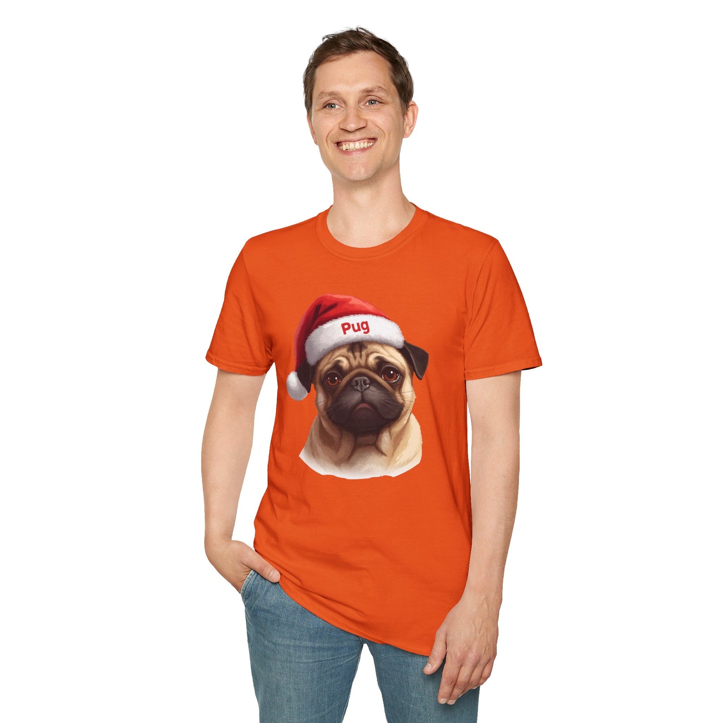 Pug Dog Portrait Shirt – Pug Dog Lover Gift, Cute Dog Mom Tee, Dog Dad Shirt, Pet Breed Apparel