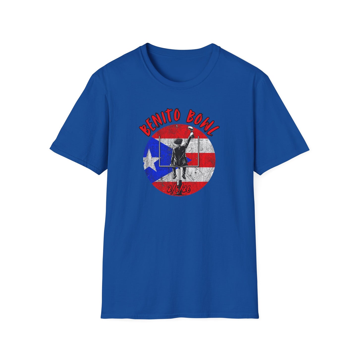 Benito Bowl 2/8/26 T-Shirt – Puerto Rico Heritage Tee, Boricua Pride Football Fan Shirt