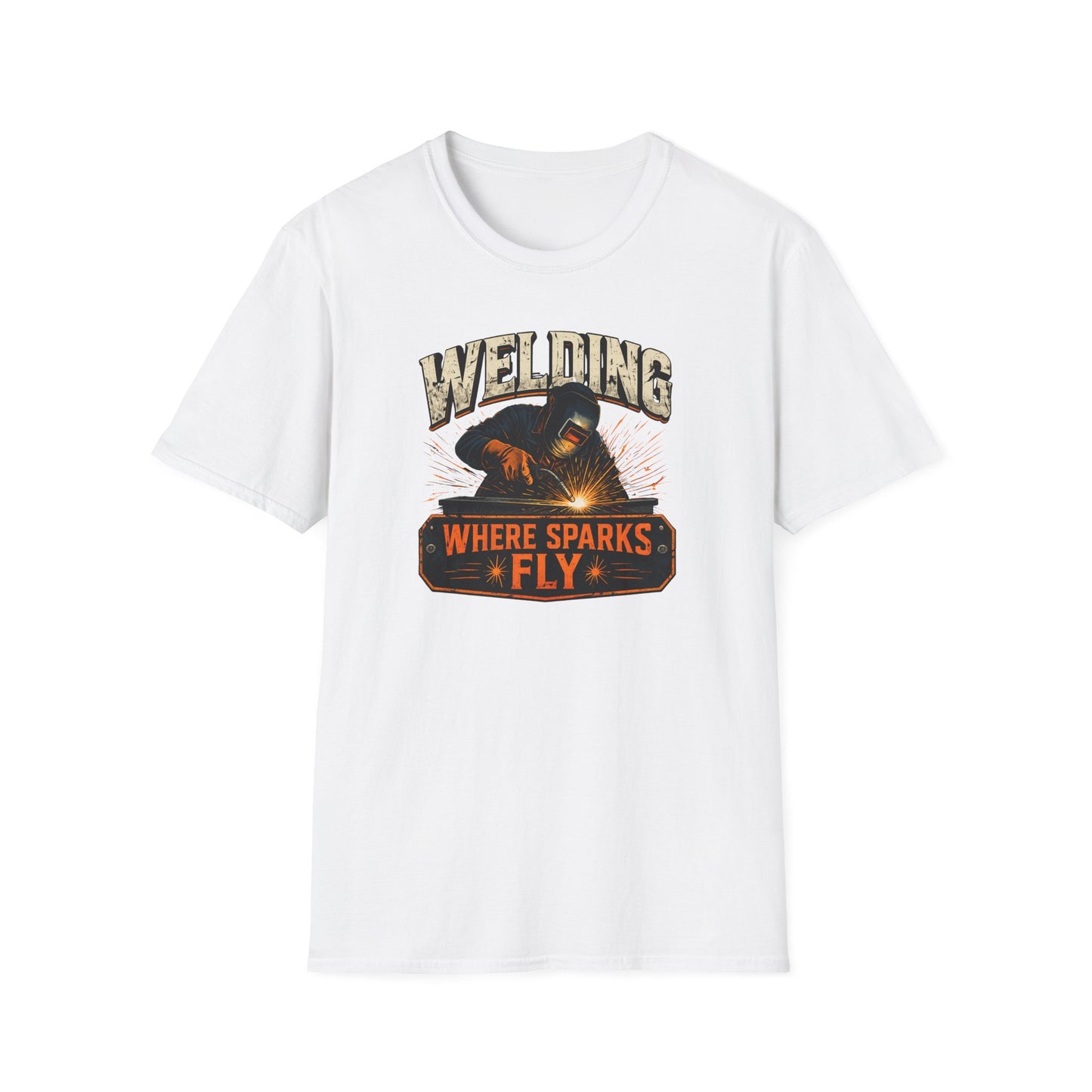 Welding Where Sparks Fly Shirt, Funny Welder T Shirt Gift, Welding Graphic Tee, Metal Worker Shirt, Blue Collar Tee