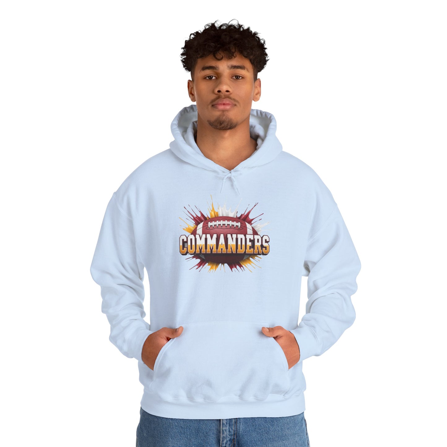 Washington Football Hoodie, Washington Team Hoodie, Football Gift for Washington Fans, Game Day Sports Fan Apparel Gift