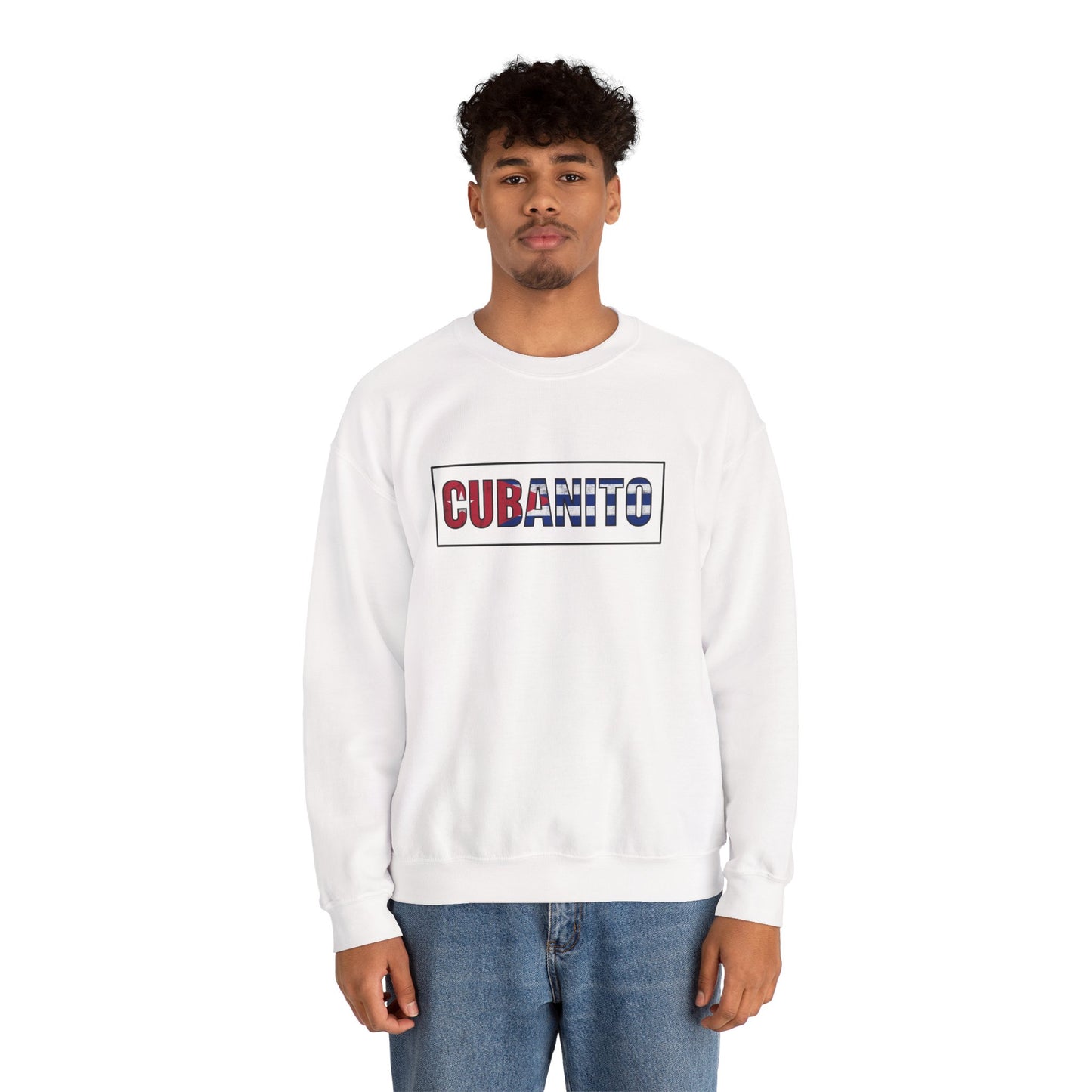 CUBANITO Sweatshirt – Cuban Flag Sweatshirt for Men, Latino Pride Sweatshirt, Cuba Heritage Top, Cuban Culture Graphic Sweatshirt