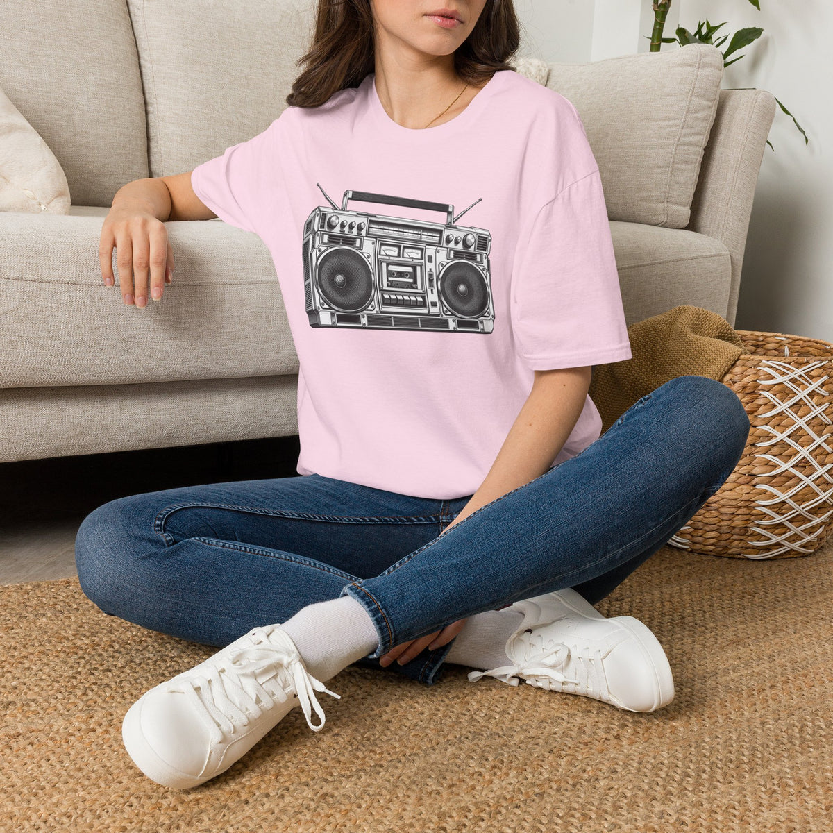 Boombox T-Shirt, Retro Music Shirt, Vintage Cassette Radio Tee, 80s 90s Nostalgia, Music Lover Gift