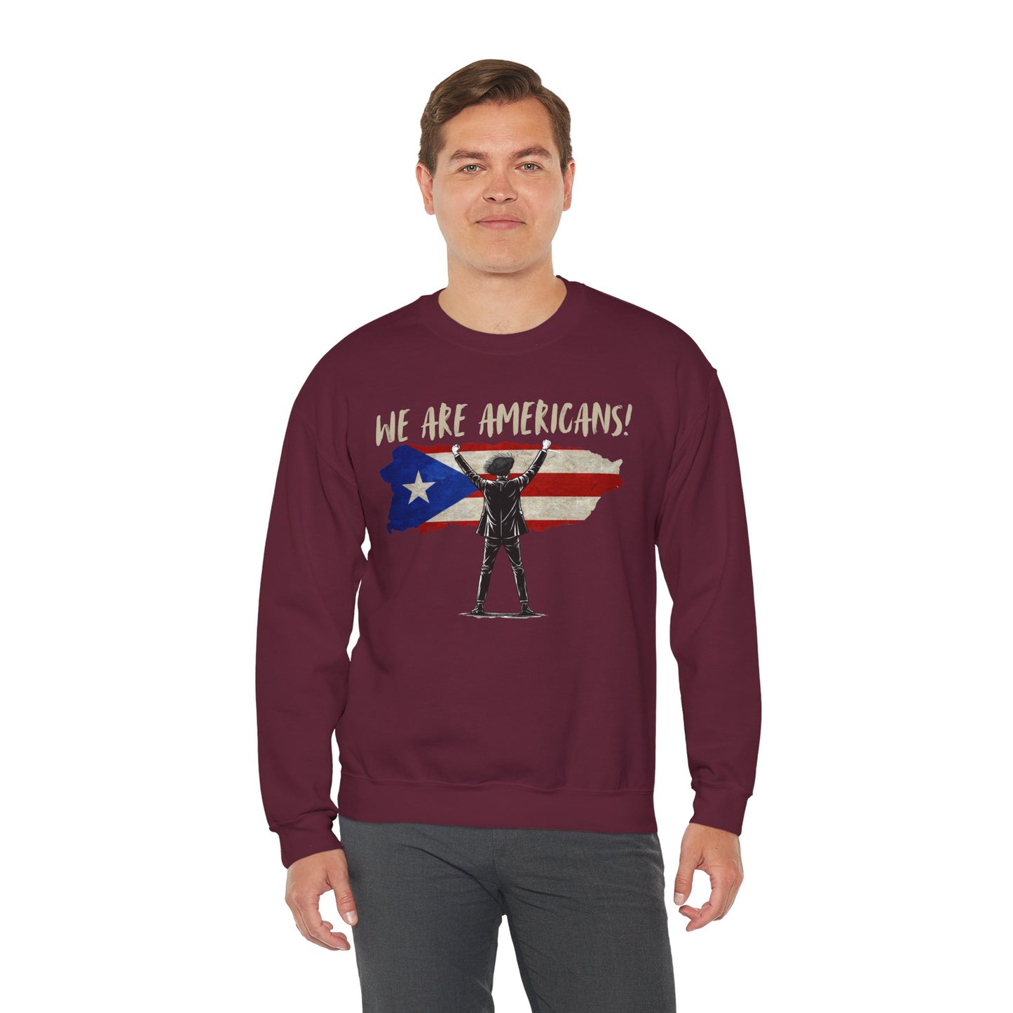 Benito We are Americans Sweatshirt, Benito Bowl, Football Fan Gift, Puerto Rico Boricua Heritage Culture Pride sweatshirt