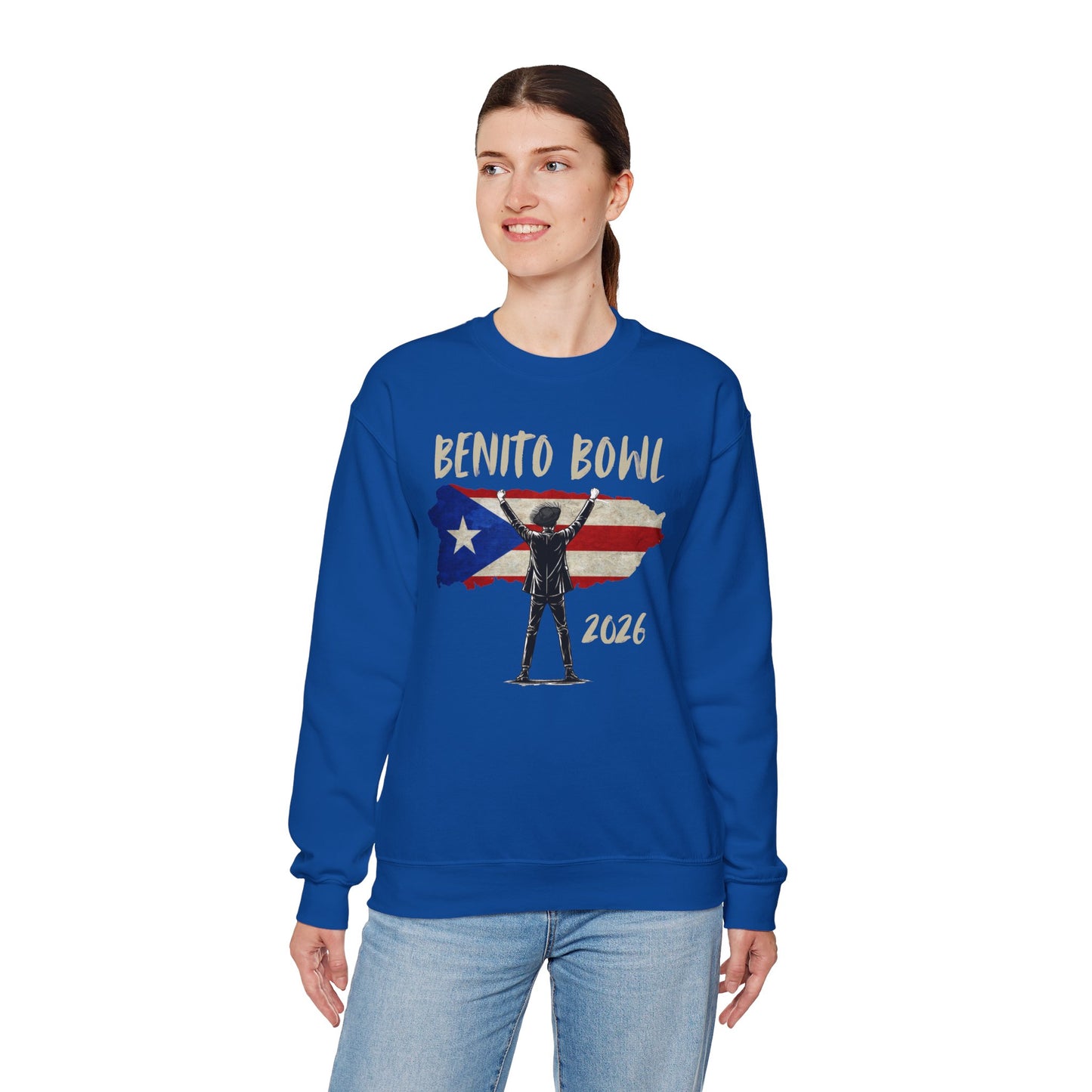 Benito Bowl 2026 PR Flag Sweatshirt, Benito Bowl, Football Fan Gift, Puerto Rico Boricua Heritage Culture Pride sweatshirt