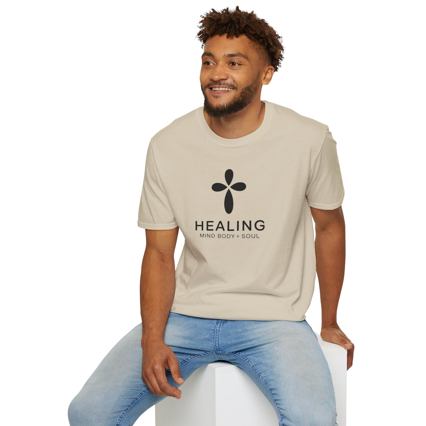 Healing Mind Body Soul T-Shirt – Minimalist Spiritual Wellness Tee, Inspirational Healing Shirt