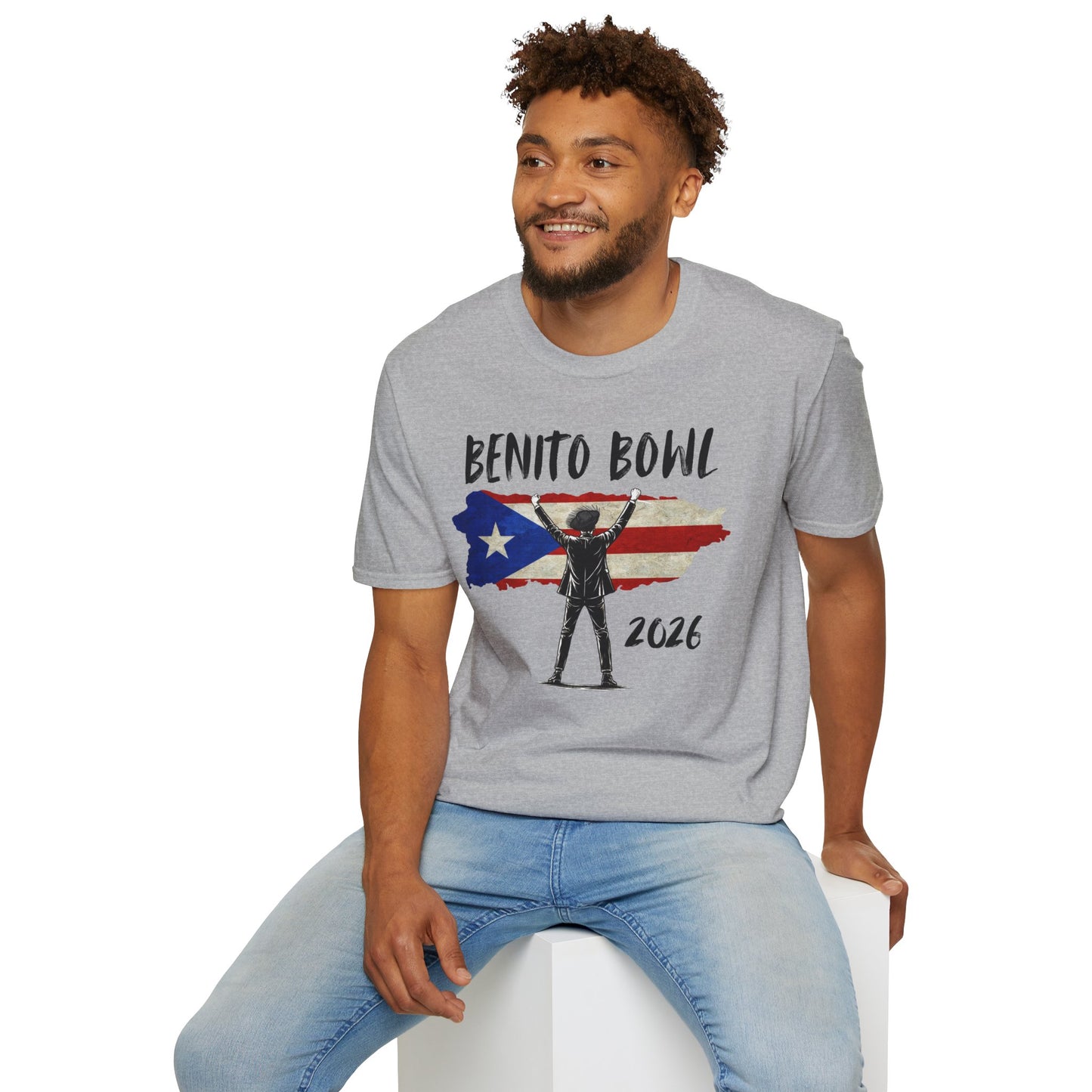 Benito Bowl 2026 PR Flag, Benito Bowl T-Shirt, Football Fan Gift, Puerto Rico Boricua Heritage Culture Pride Tee