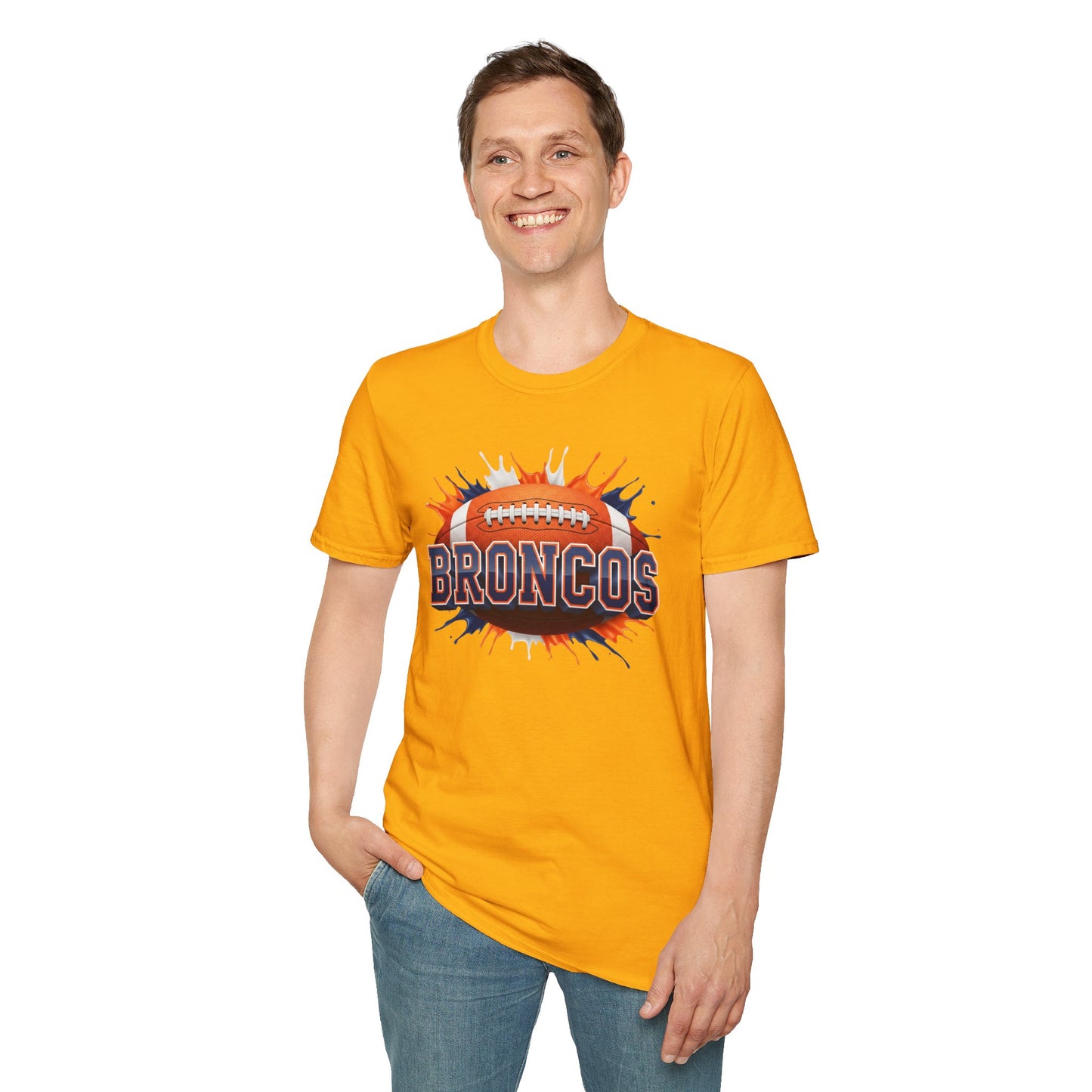 Denver Football Unisex T-Shirt, Denver Team Tee, Football Gift for Denver Fans, Game Day Shirt, Sports Fan Apparel, Football Tee