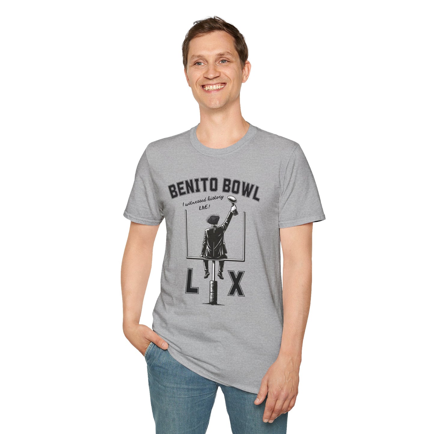 Benito Bowl LX Shirt – Witnessed History Live – Football Graphic Tee, Benito Bowl Shirt, Football Fan Gift, Puerto Rico Heritage Tee, Boricua Pride Gift