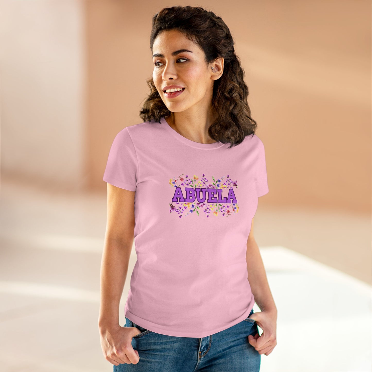Abuela con Flores Shirt, Gift for Grandma, Gift for Abuela, Mothers Day Gift, Dia de las madres regalo, Abuela Gifts, Gift for Mom