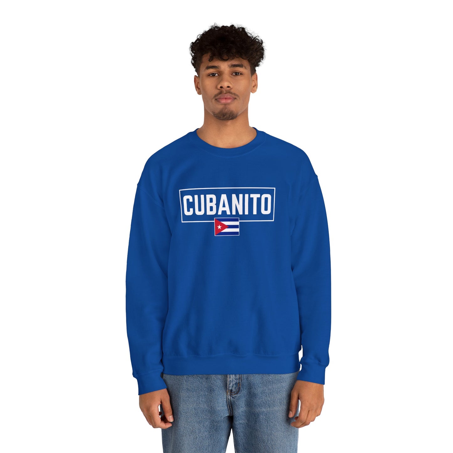 CUBANITO Sweatshirt – Cuban Flag Sweatshirt for Men, Latino Pride Sweatshirt, Cuba Heritage Top, Cuban Culture Graphic Sweatshirt