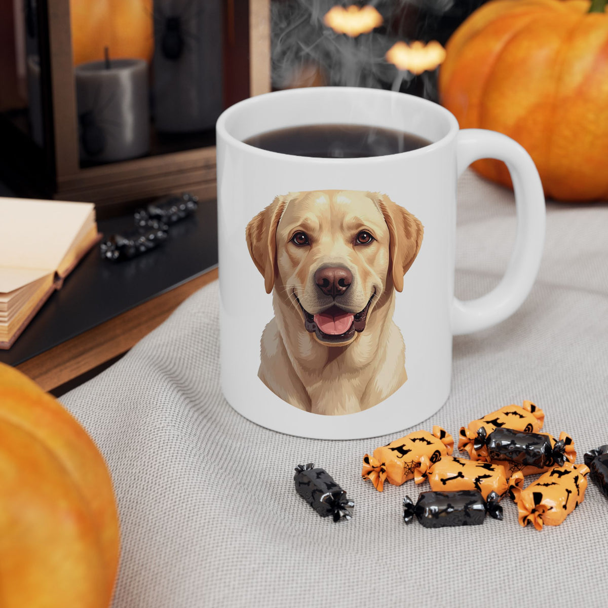 Yellow Lab Mug, Labrador Retriever Coffee Mug, Dog Lover Mug, Pet Parent Gift, Lab Mom Dad Cup 11oz or 15oz, Dog Lover Gift