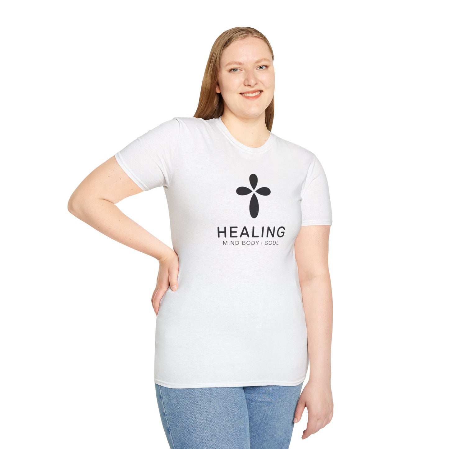 Healing Mind Body Soul T-Shirt – Minimalist Spiritual Wellness Tee, Inspirational Healing Shirt
