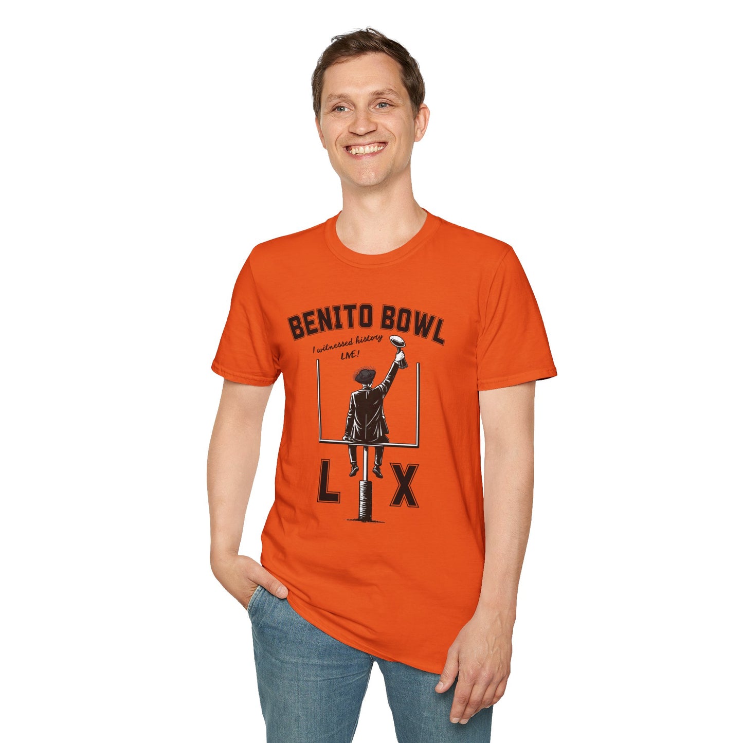 Benito Bowl LX Shirt – Witnessed History Live – Football Graphic Tee, Benito Bowl Shirt, Football Fan Gift, Puerto Rico Heritage Tee, Boricua Pride Gift