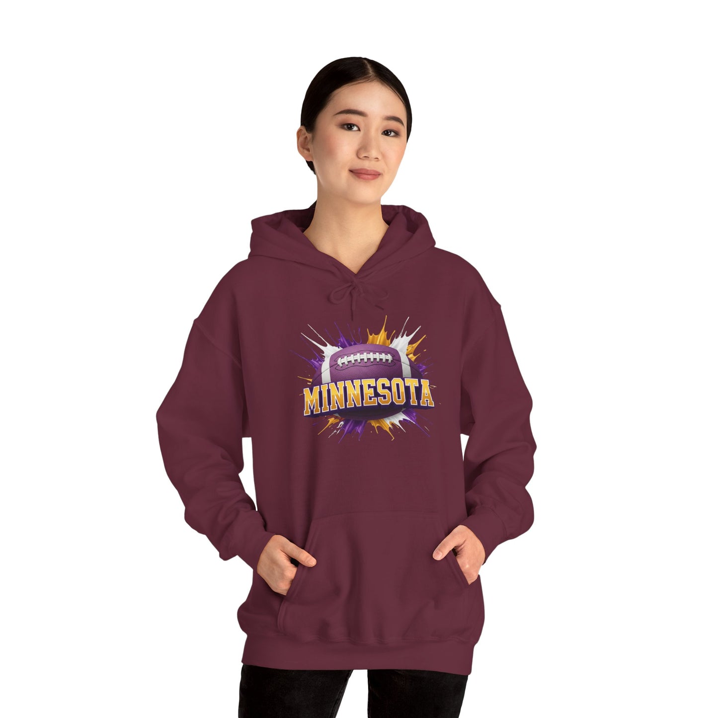 Minnesota Football Hoodie, Minnesota Team Hoodie, Football Gift for Minnesota Fans, Game Day Sports Fan Apparel, Football Fan Gift