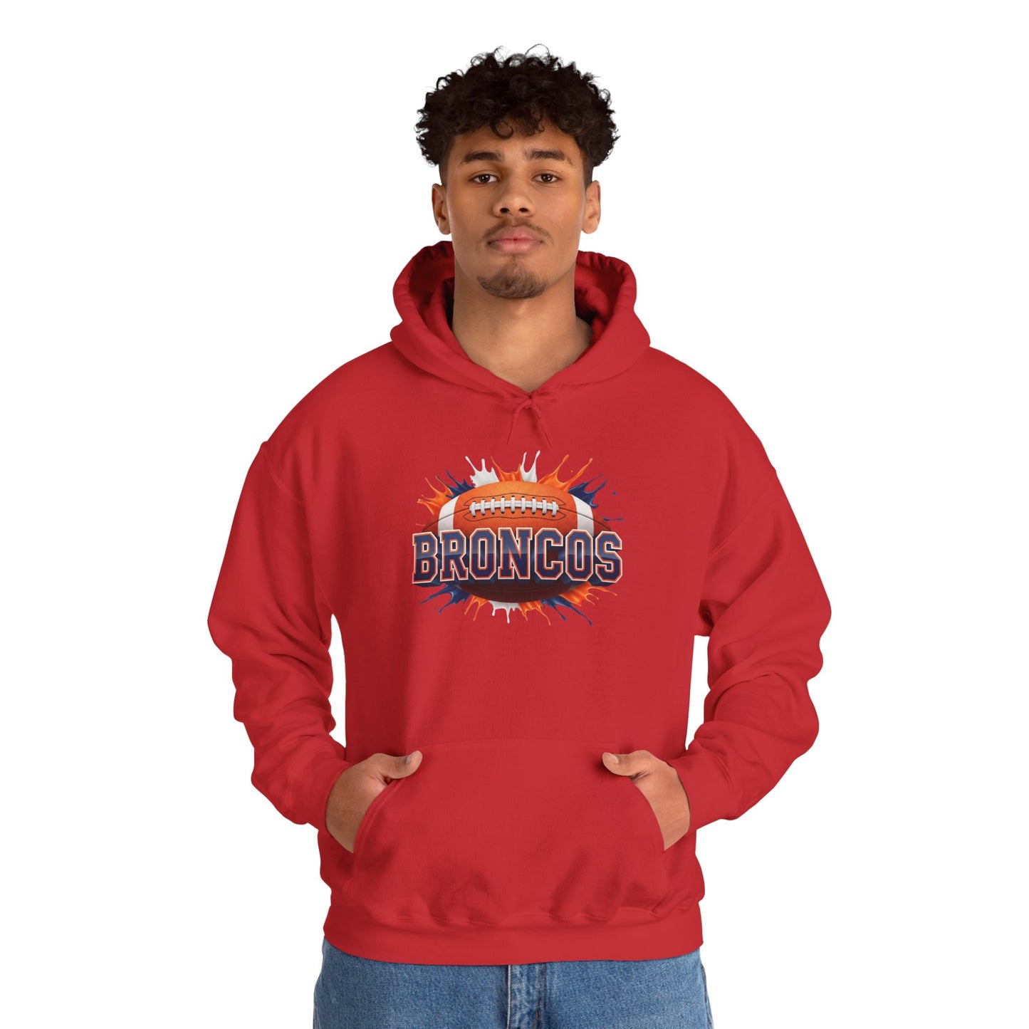 Denver Football Hoodie, Denver Team Hoodie, Football Gift for Denver Fans, Game Day Sports Fan Apparel, Football Fan Gift