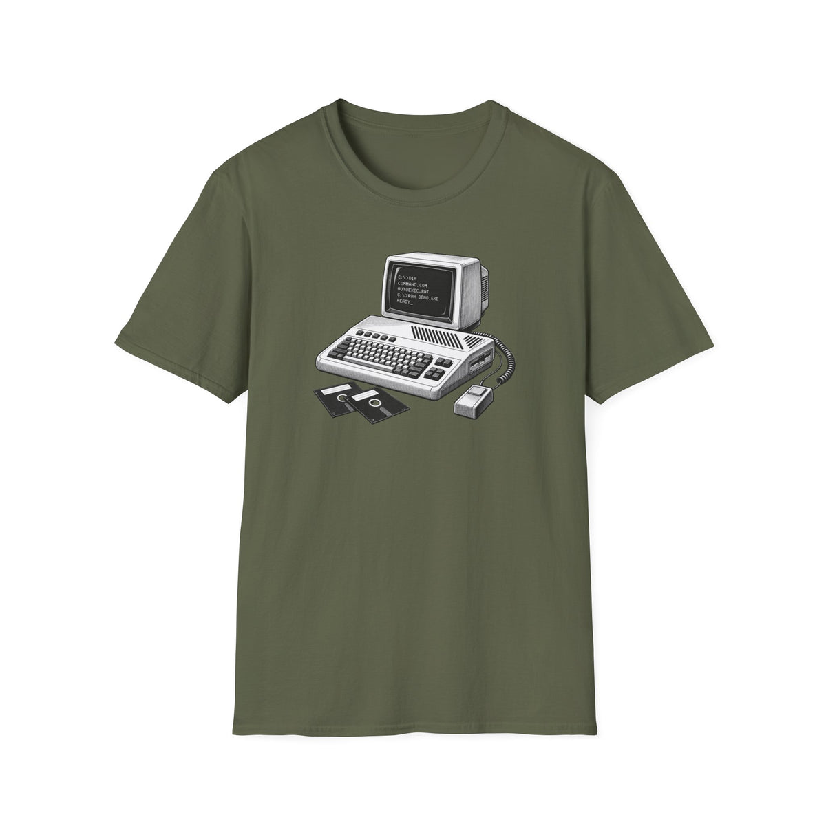 Vintage Computer T-Shirt, Retro Tech Shirt, Floppy Disk Tee, Programmer Gift, Computer Nerd Shirt