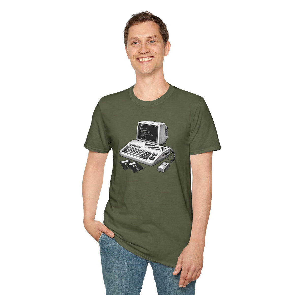 Vintage Computer T-Shirt, Retro Tech Shirt, Floppy Disk Tee, Programmer Gift, Computer Nerd Shirt