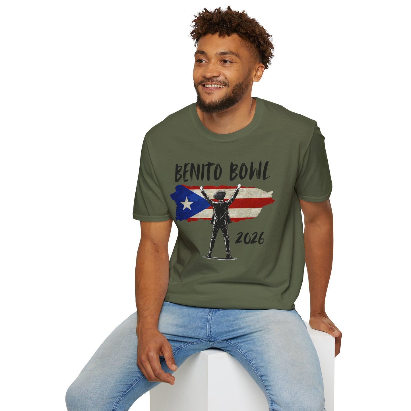 Benito Bowl 2026 PR Flag, Benito Bowl T-Shirt, Football Fan Gift, Puerto Rico Boricua Heritage Culture Pride Tee