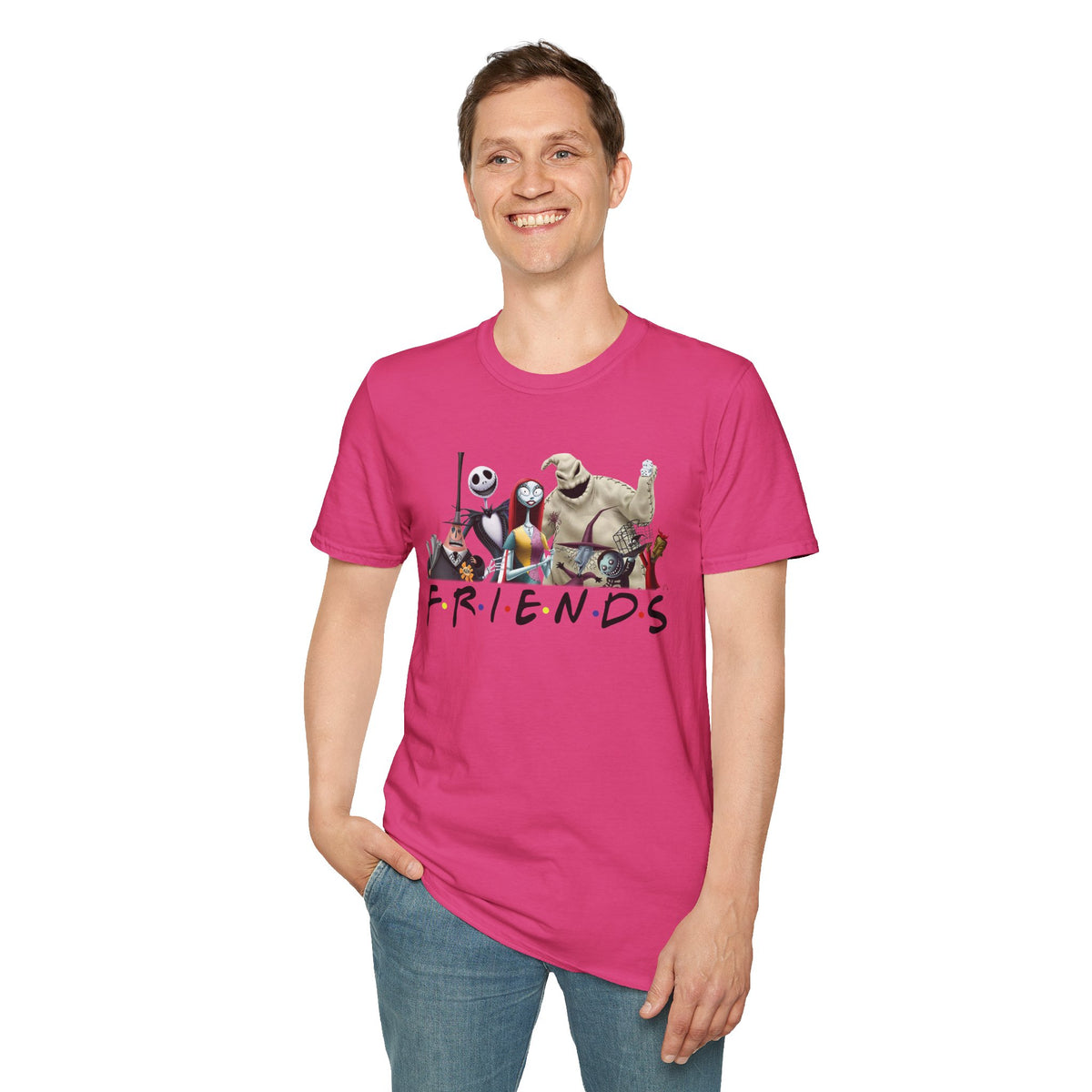 The Nightmare Before Christmas Skellington Family Friends T-Shirt, Scary Movie Tee, Halloween Shirt, Horror Movie Characters Gift