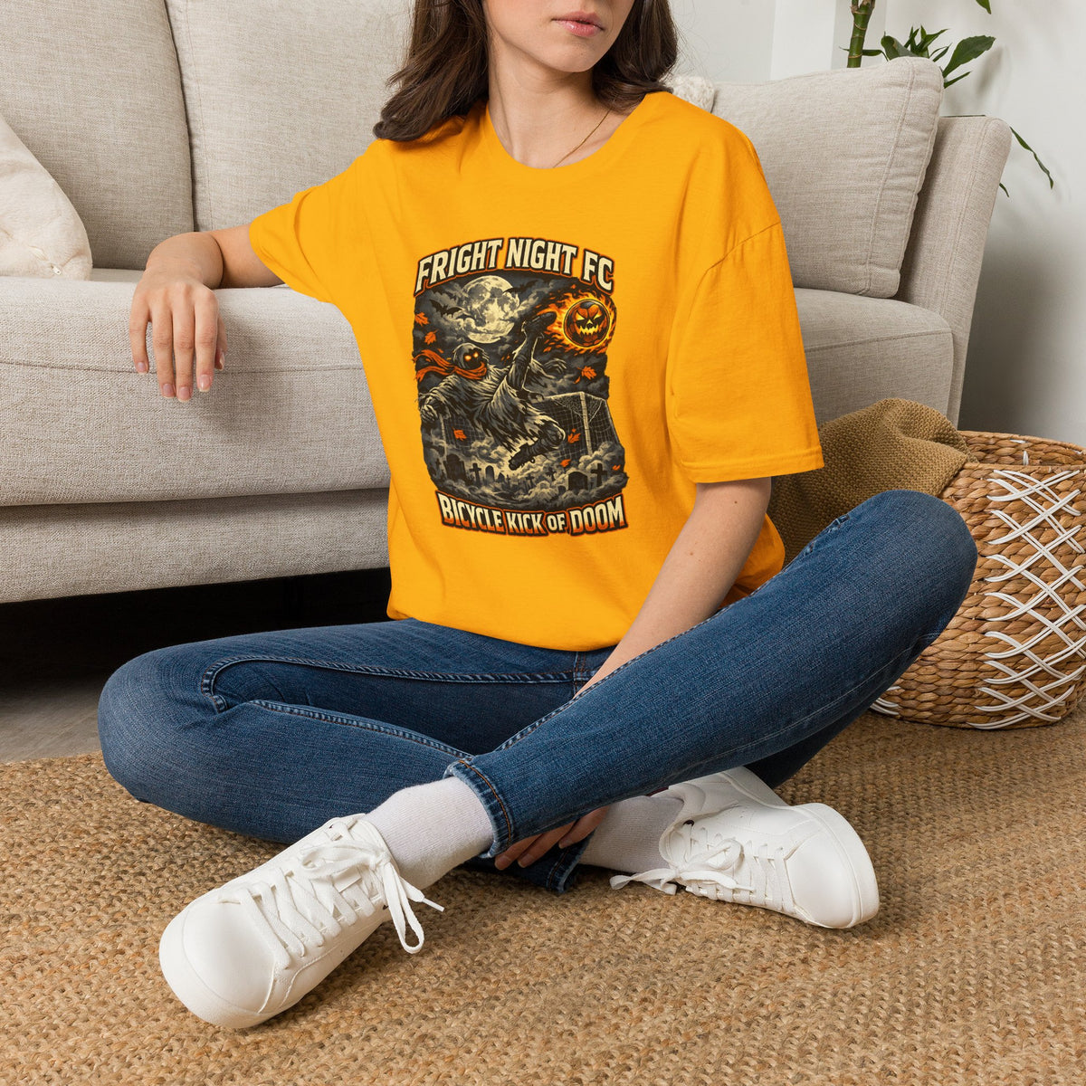 Halloween Soccer Shirt, Fright Night FC Tee, Mummy Soccer T-Shirt, Pumpkin Soccer Ball Shirt, Fall Sports Gift