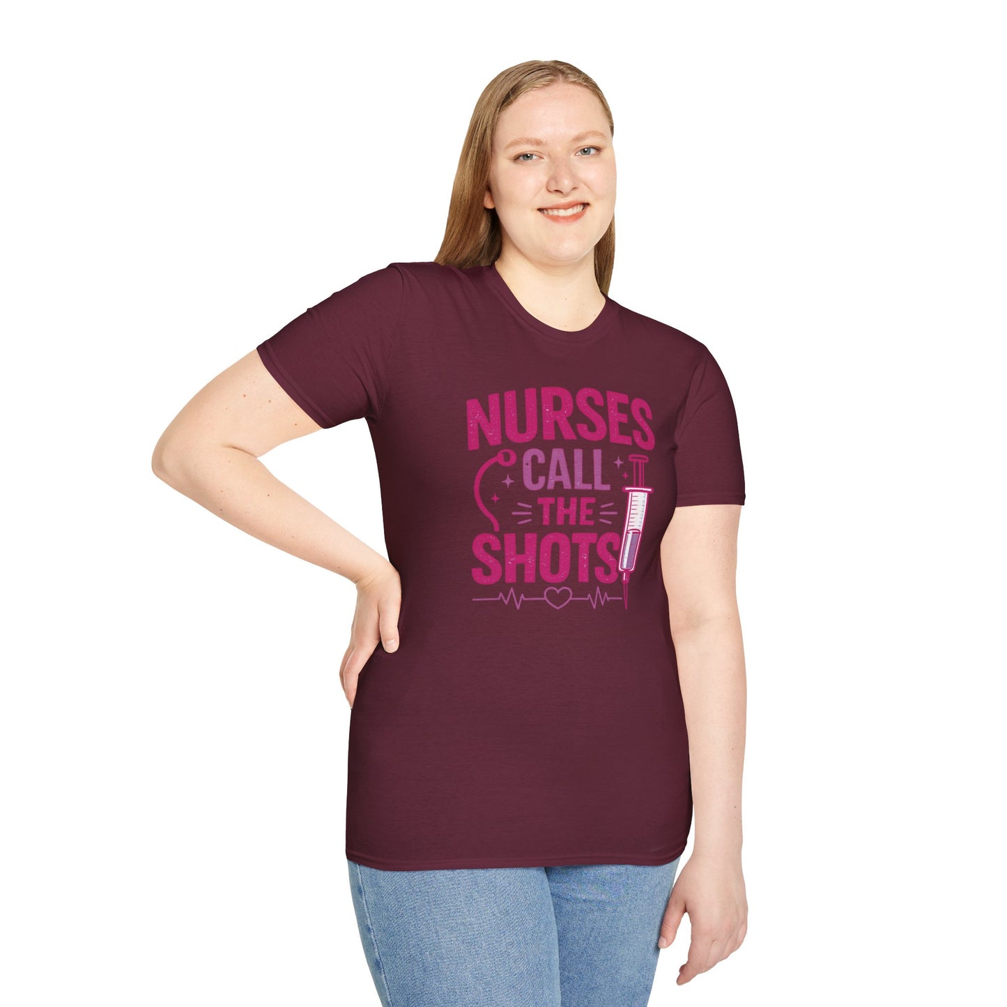 Nurses Call The Shots Shirt Funny Nurse Gift Medical Humor RN CNA Nursing Tee