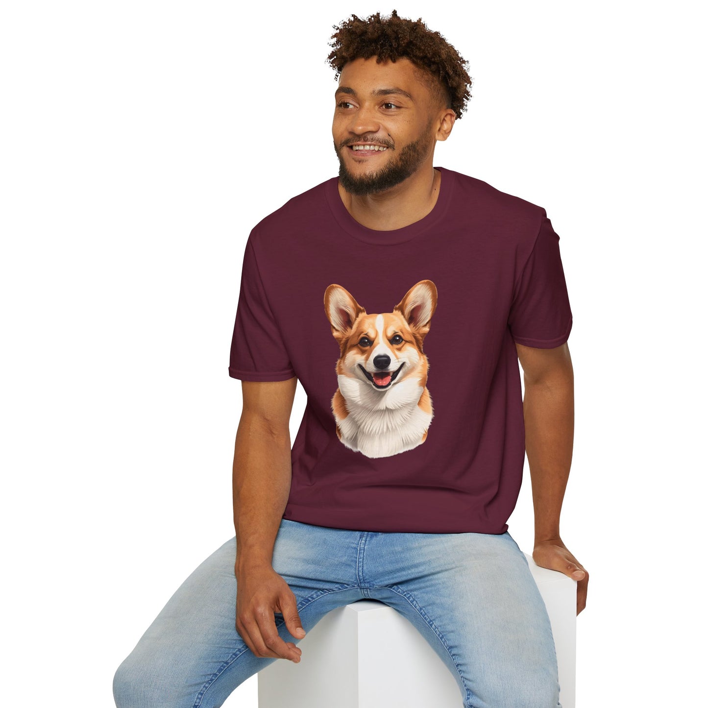 Corgi Dog Portrait Shirt – Corgi Dog Lover Gift, Cute Dog Mom Tee, Dog Dad Shirt, Pet Breed Apparel