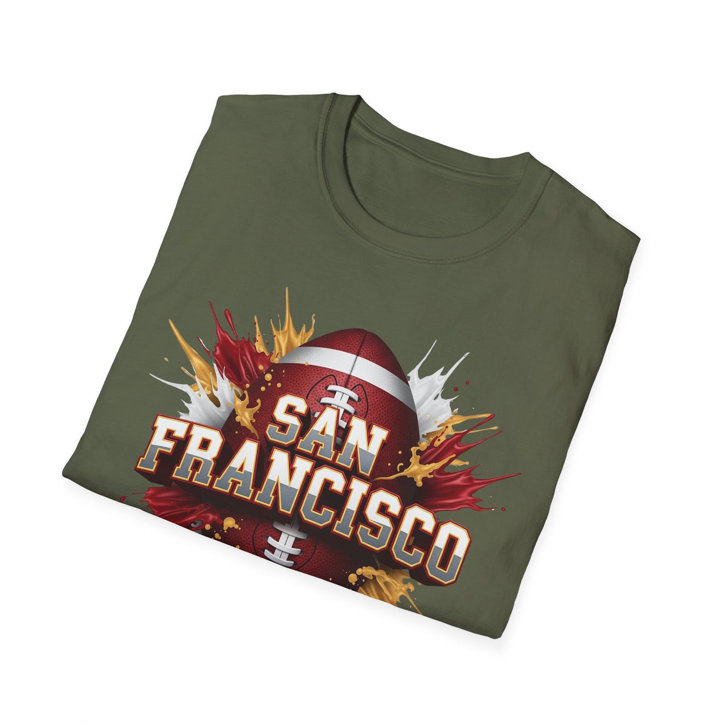 San Francisco Football Unisex T-Shirt, San Francisco Team Tee, Football Gift for San Francisco Fans, Game Day Shirt, Sports Fan Apparel