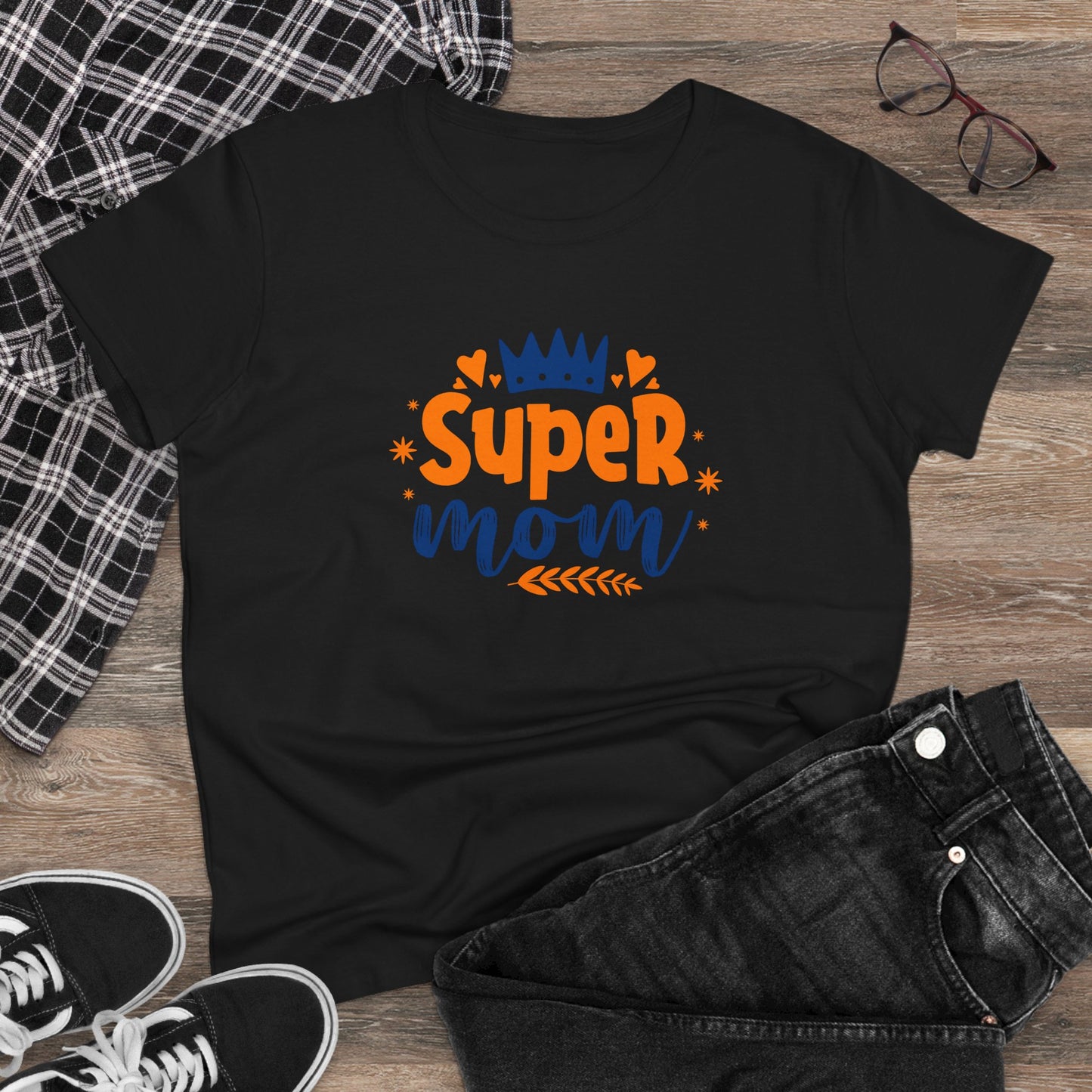 Supermom T-Shirt, Gift for Mom, Cute Summer Top, Mother's Day Gift, Family Gatherings, Casual Wear, Mom's Birthday, Supermom