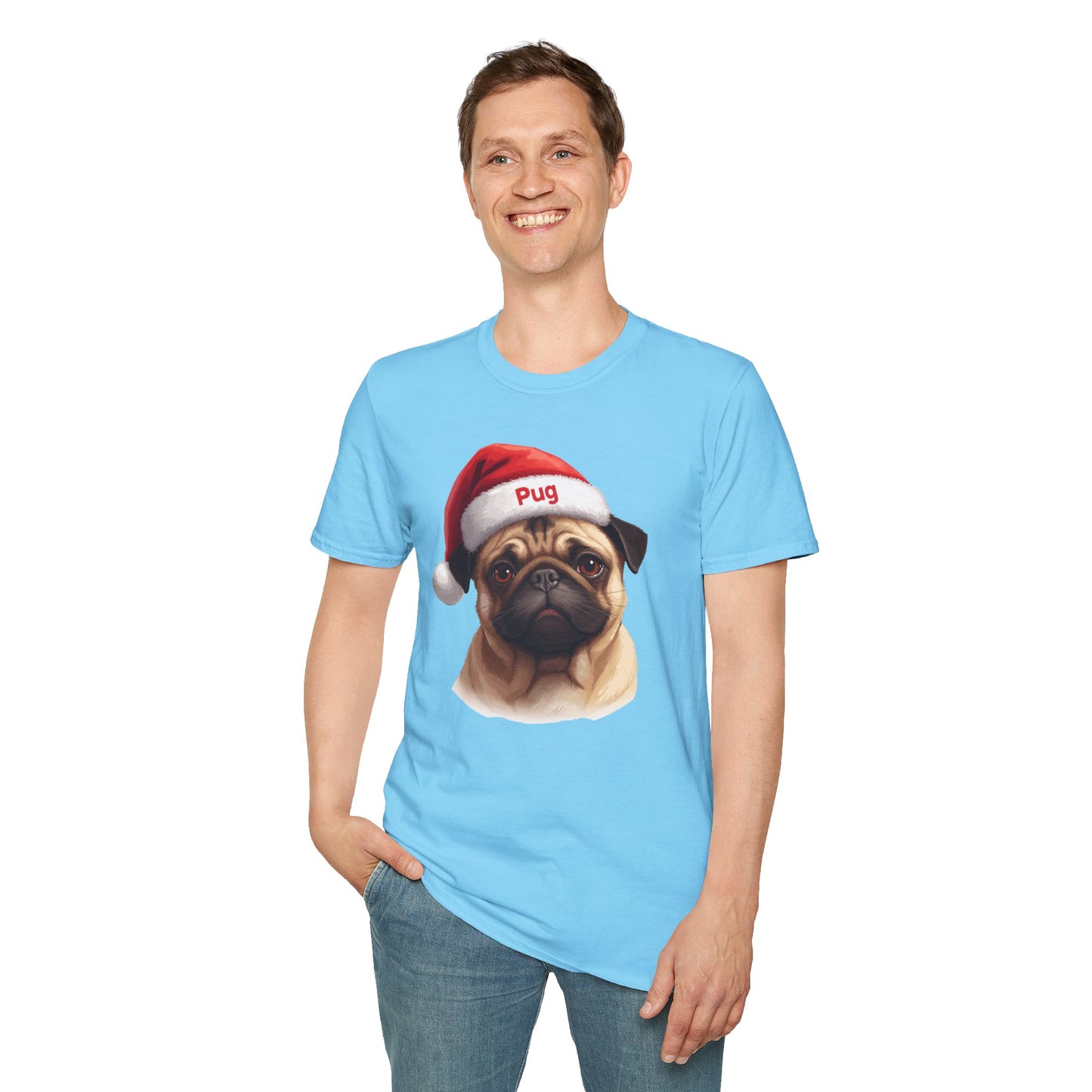 Pug Dog Portrait Shirt – Pug Dog Lover Gift, Cute Dog Mom Tee, Dog Dad Shirt, Pet Breed Apparel