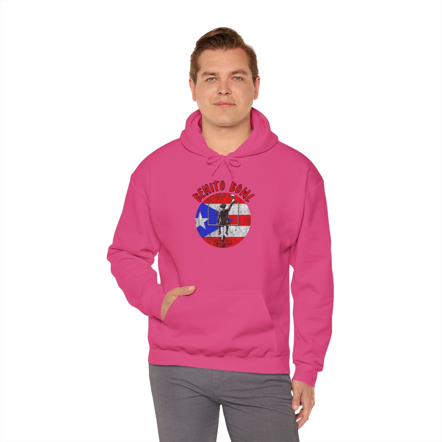 Benito Bowl 2/8/26 Puerto Rico Heritage Hoodie, Boricua Pride Football Fan gift