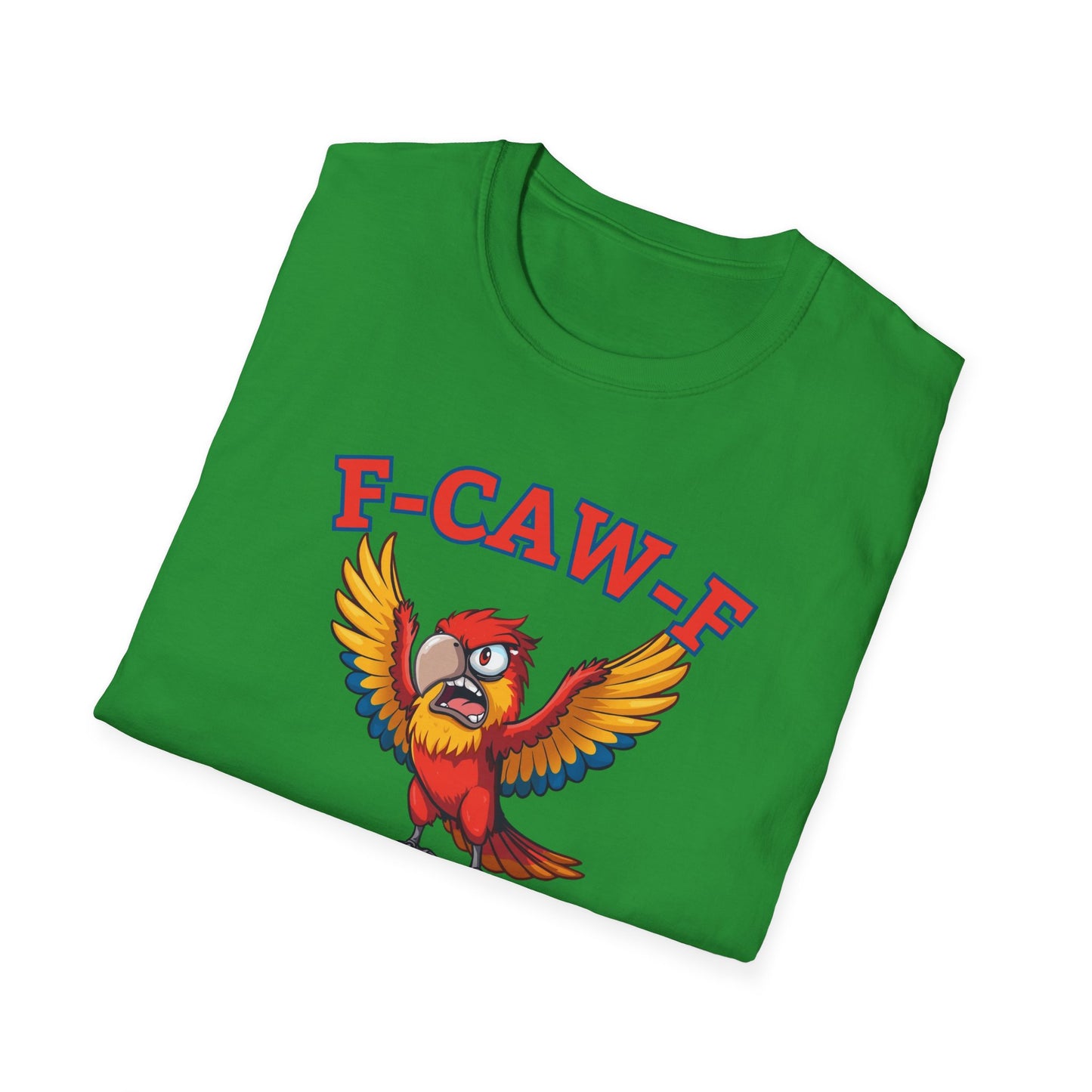Funny F-CAW-F Macaw Parrot T-Shirt, Parrot Lover Shirt, Macaw Tee, Humorous Top, Macaw Parrot Apparel, Gift for him, Gift for her