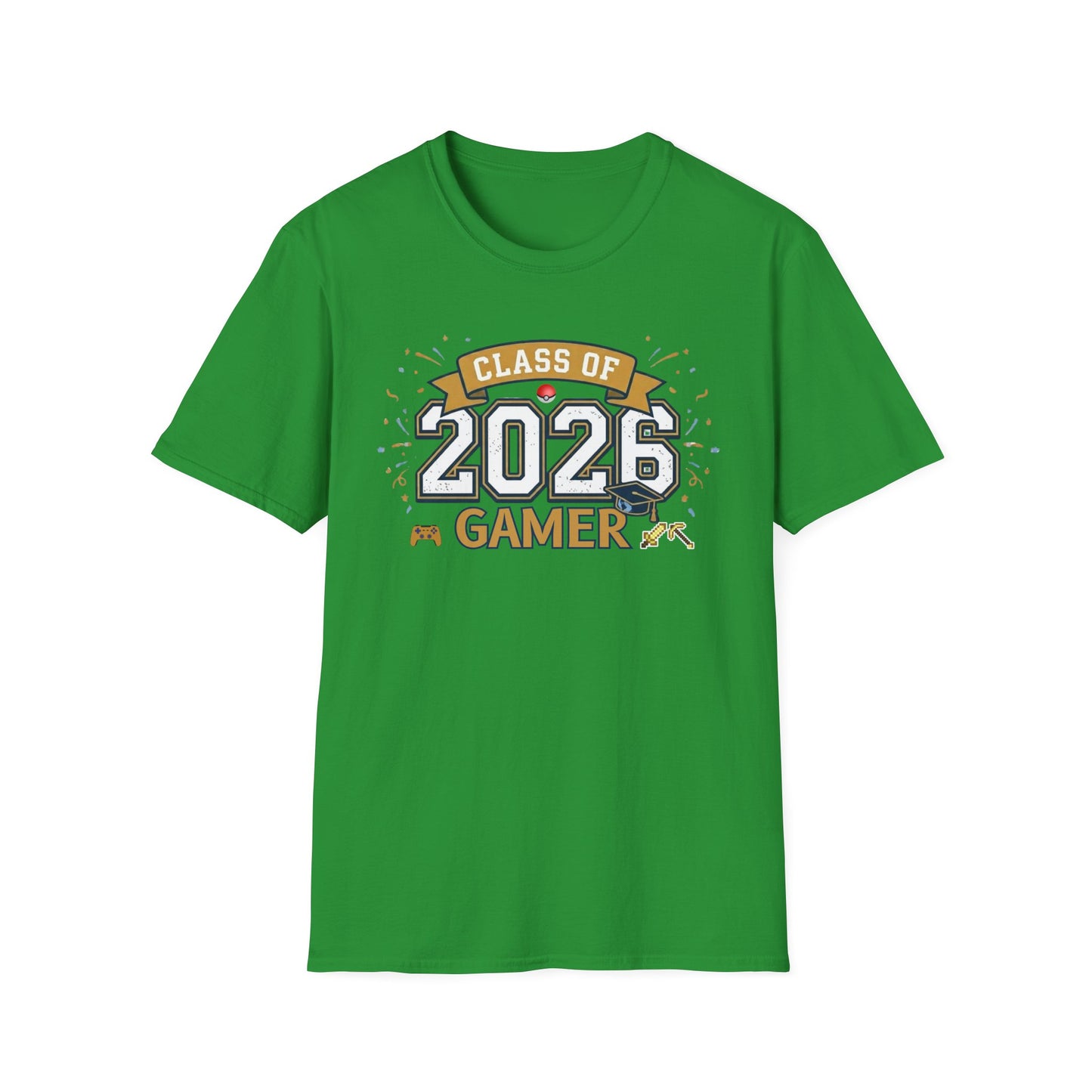 Class of 2026 Gamer T-Shirt – Graduation Gift for Gamers, Senior 2026 Shirt, Video Game Grad Tee, High School or College
